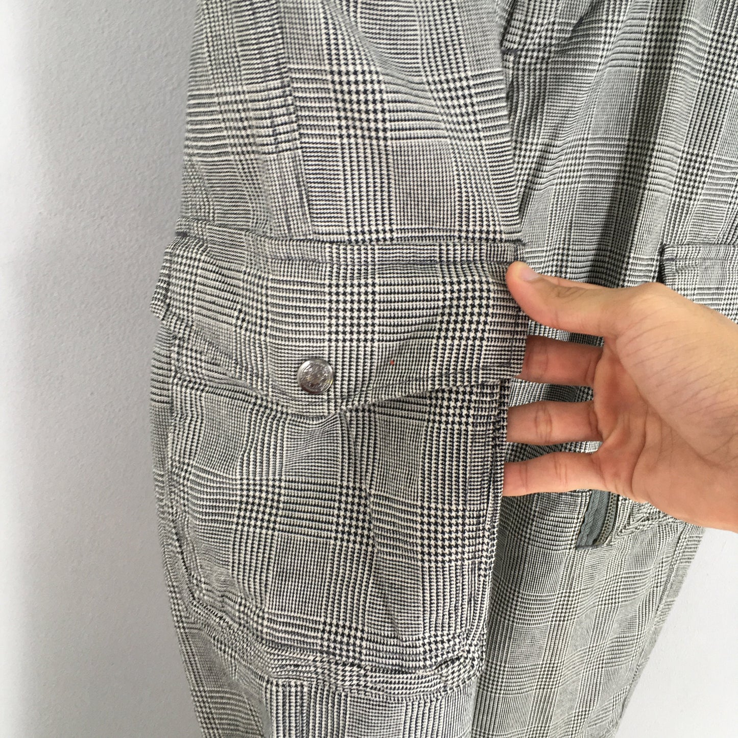 Jack Serika Japan Checkered Cargo Pants Size 33x33