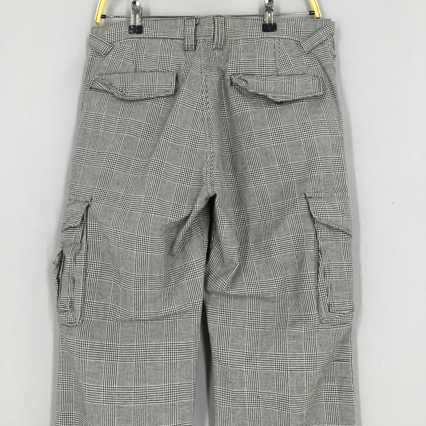 Jack Serika Japan Checkered Cargo Pants Size 33x33