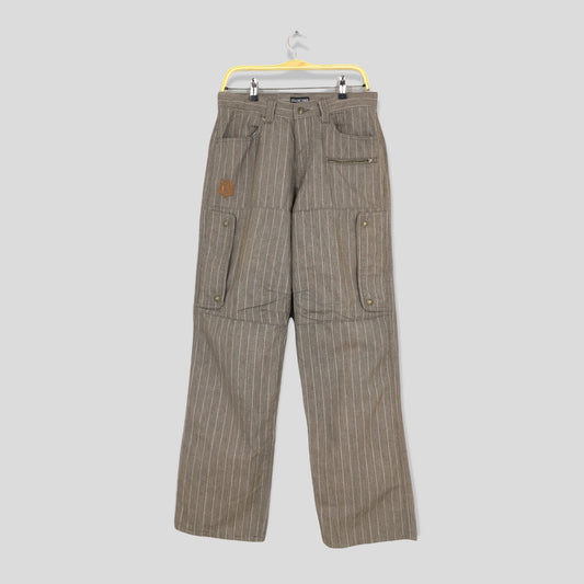 Amore Puro Striped Cargo Pants Size 30x32.5