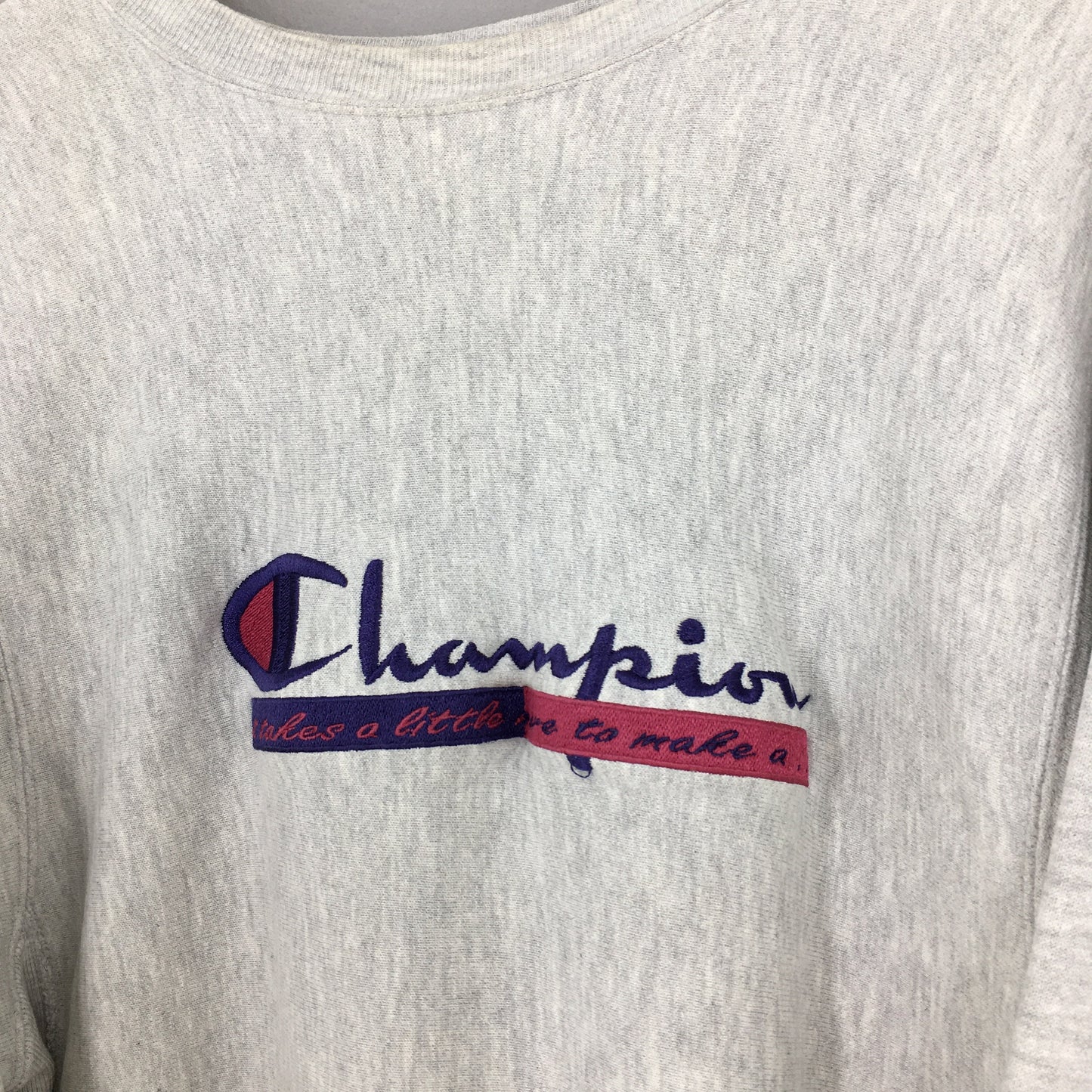 Champion Reverse Weave Script Logo Sweatshirt Medium