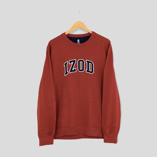 Y2K Izod Sportswear Red Sweatshirt Medium