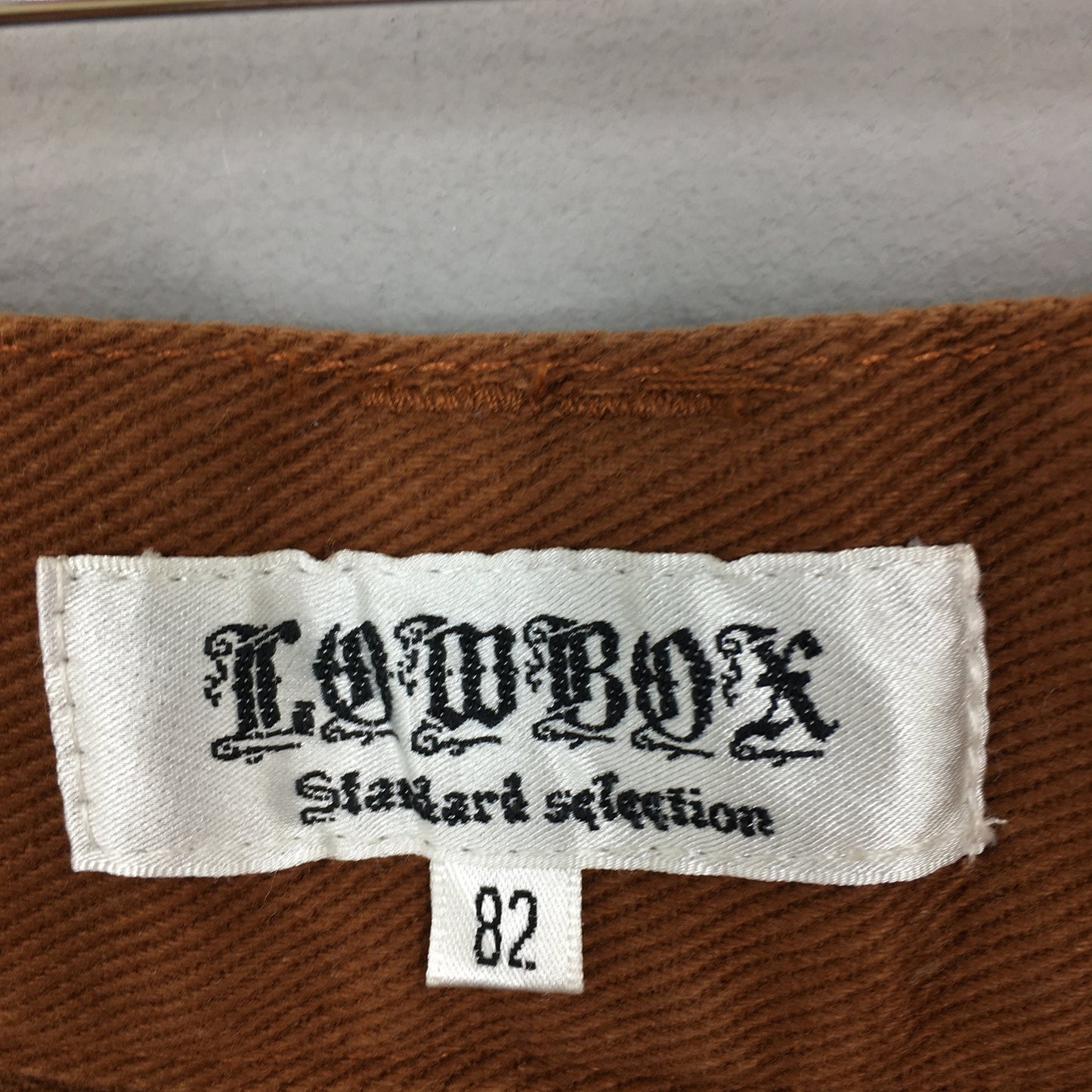 Japanese Lowbox Brown Acid Stoned Wash Jeans Size 30x31.5