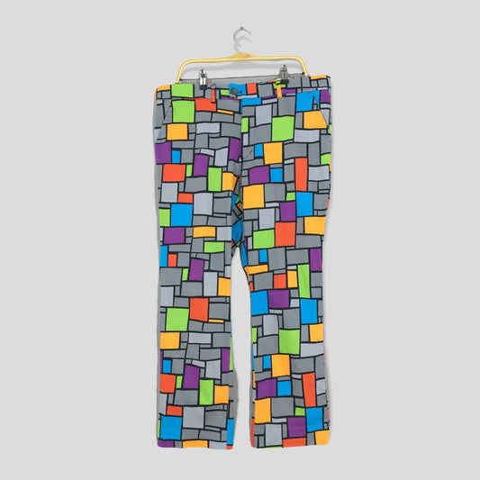 Loudmouth Golf Multicolor Checkered Pants Size 39x28