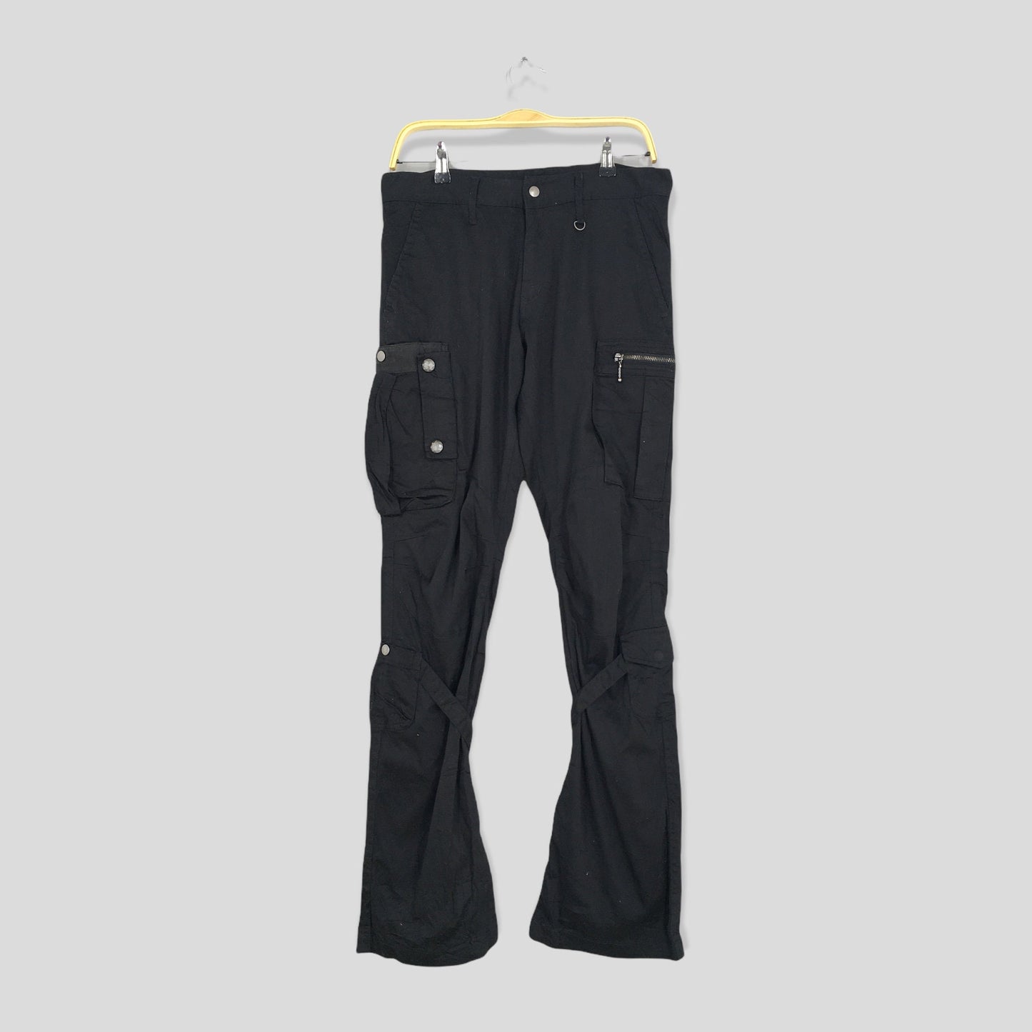 Semantic Design Cargo Black Bondage Pants Size 31x33