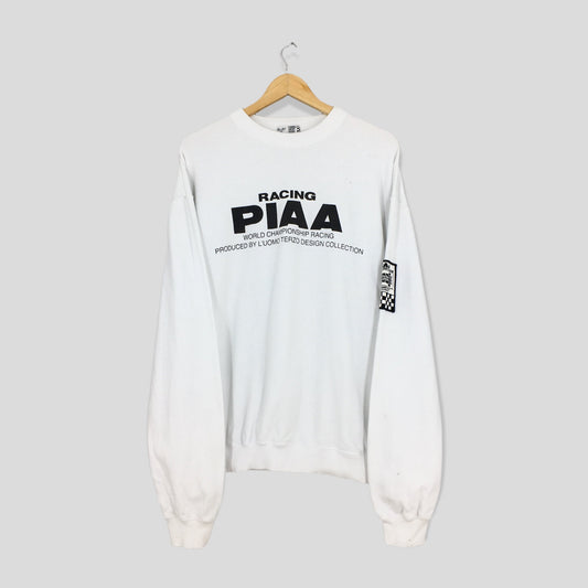 Racing PIAA Formula 1 White Sweatshirt Large