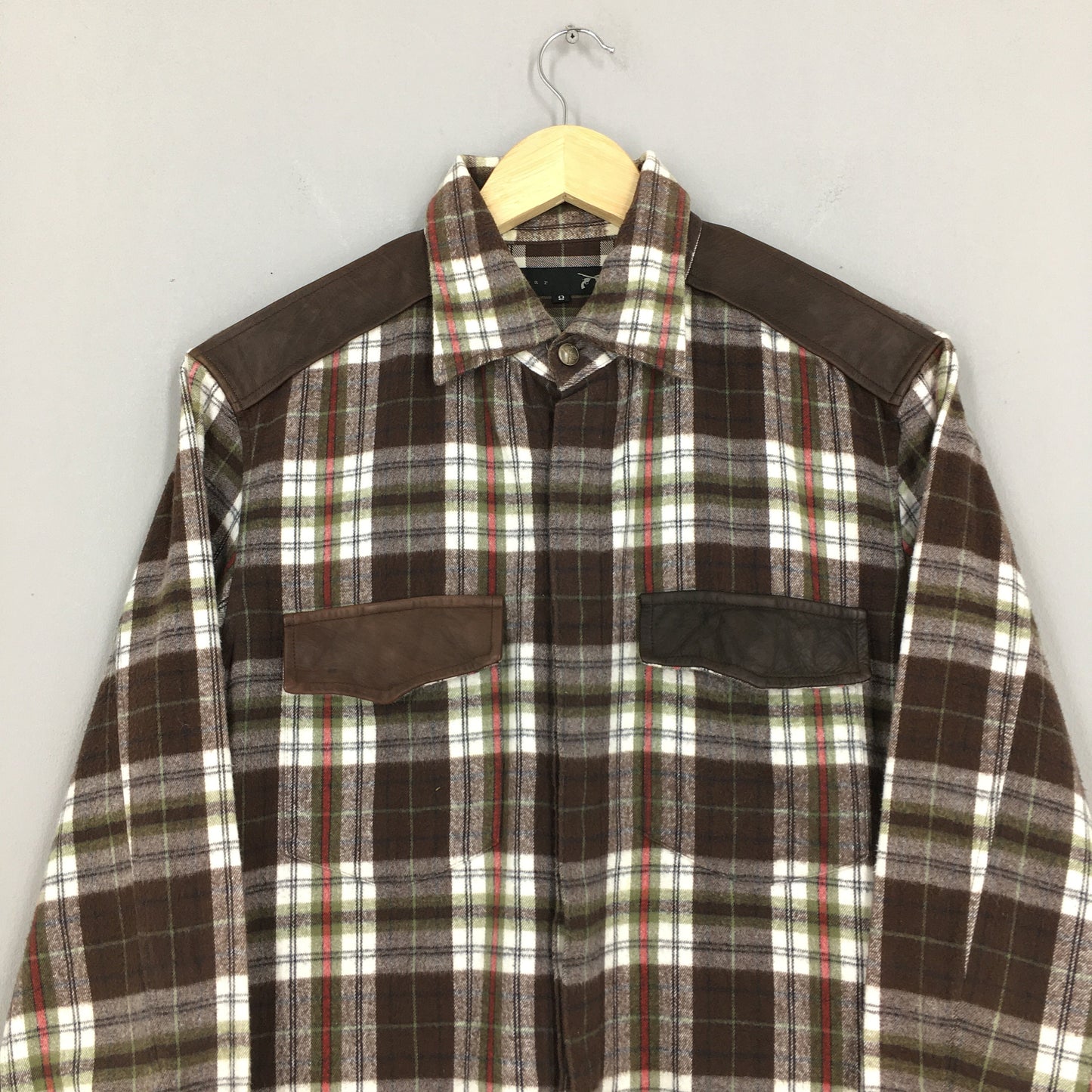 Roarguns Japan Plaid Shadow Checkered Flannel Medium