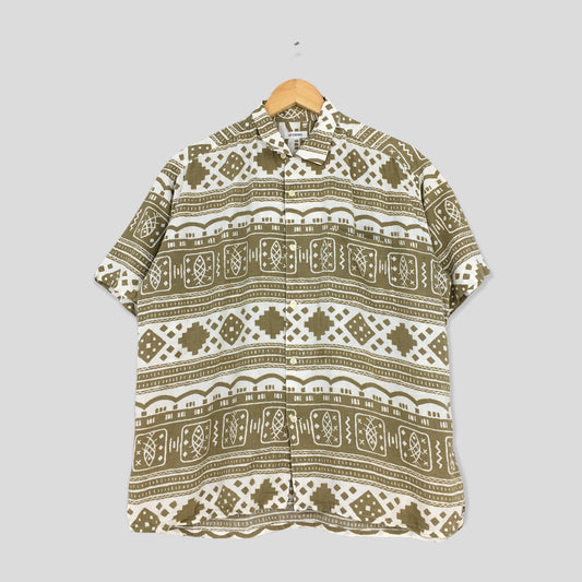 Attribis Japan Multicolor Stripes Tribal Native Shirt