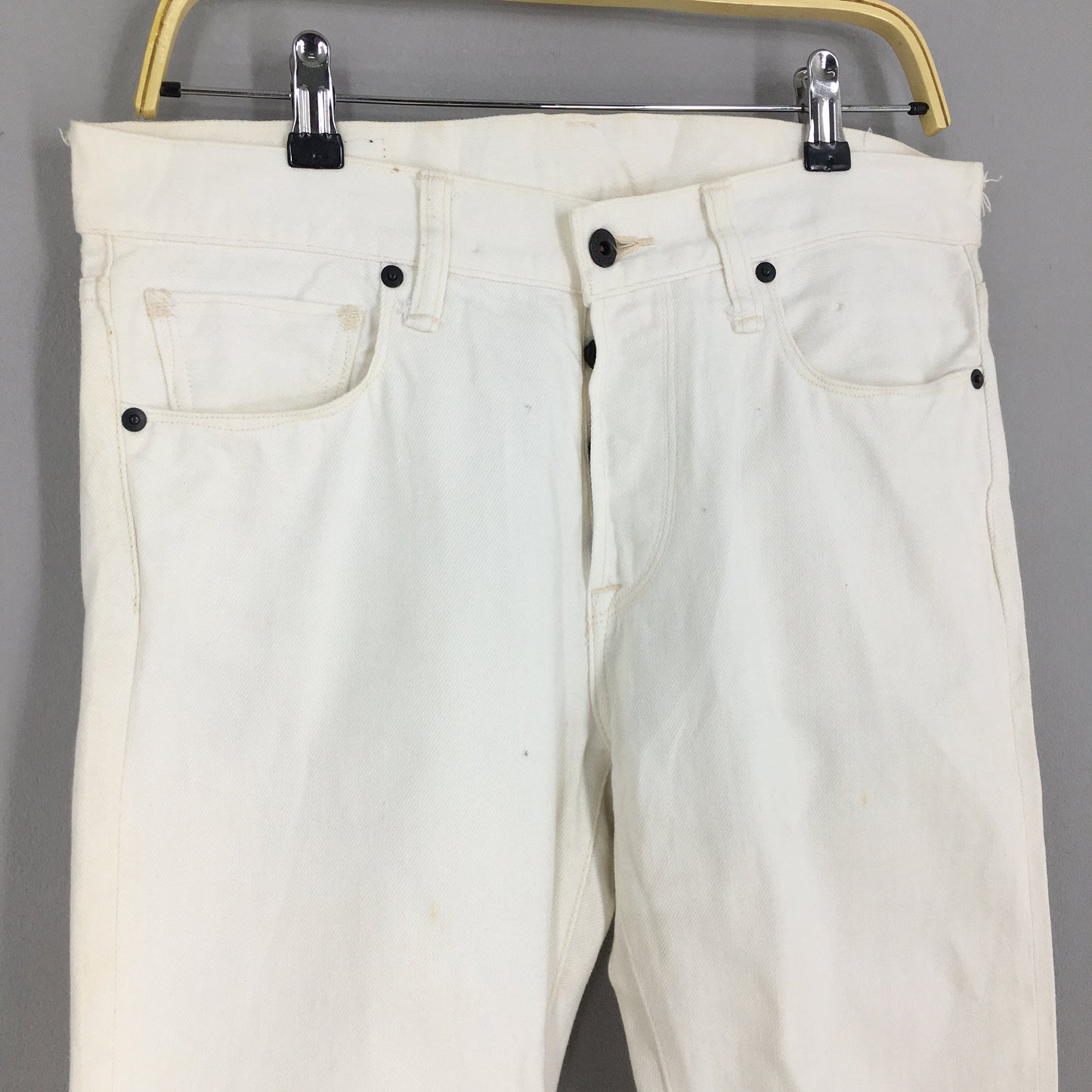 Kuro Japan White Denim Jeans Size 32x31