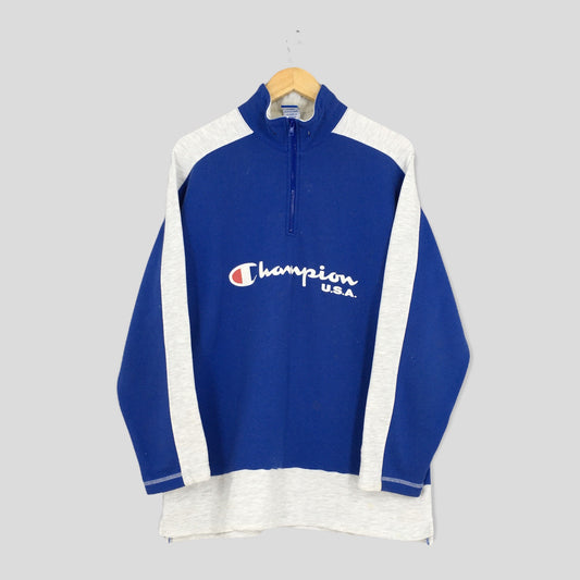 Champion Usa Blue Sweatshirt Large