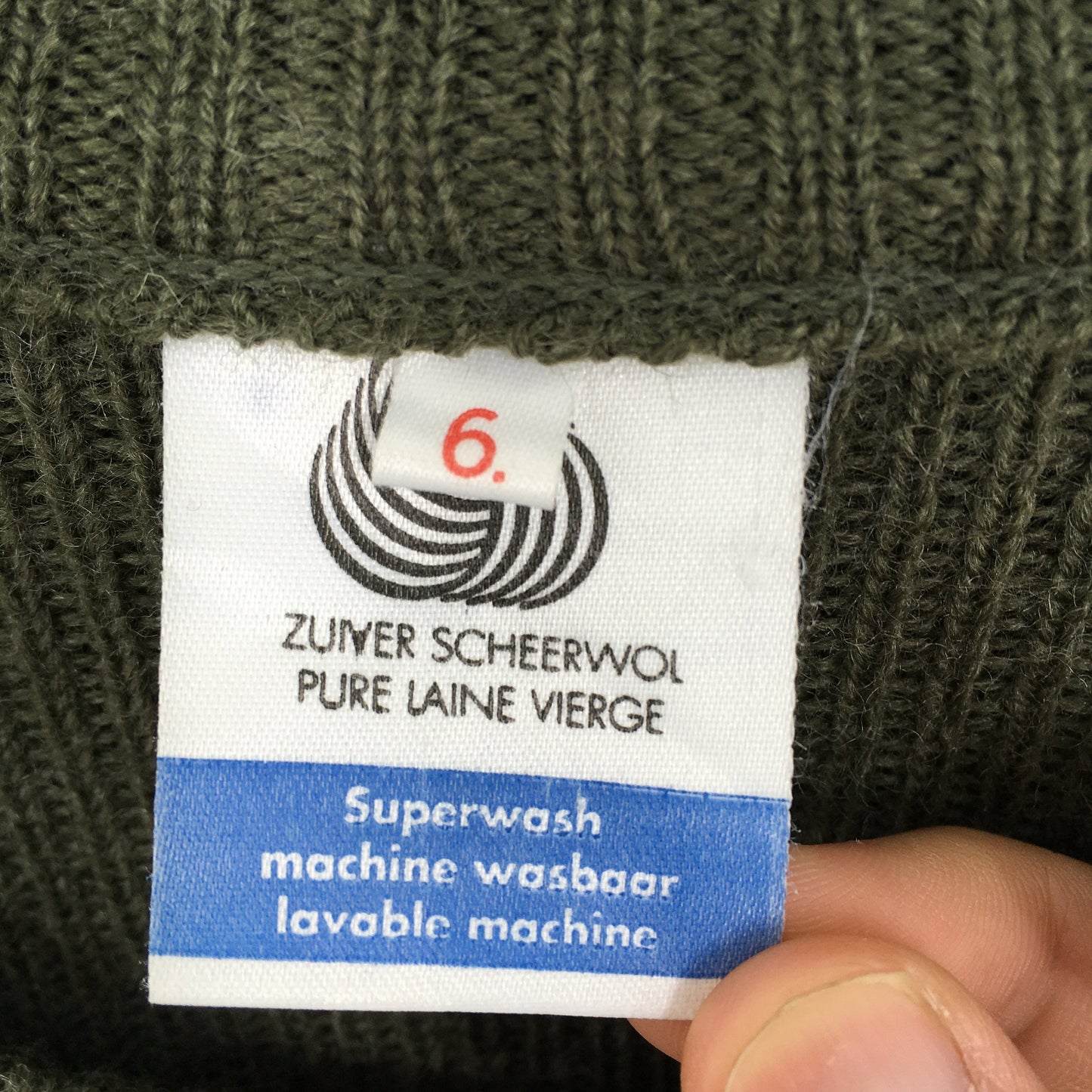 Zuiver Scheerwol Plain Wool Army Knitwear Sweater