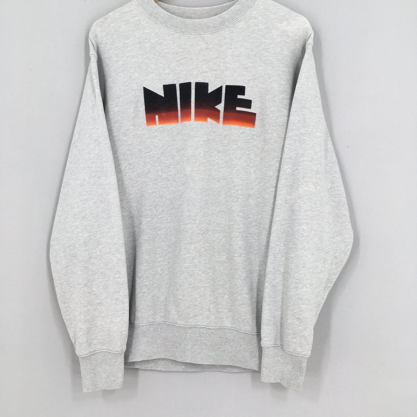 Nike Swoosh Nike Block Gray Sweatshirt Medium