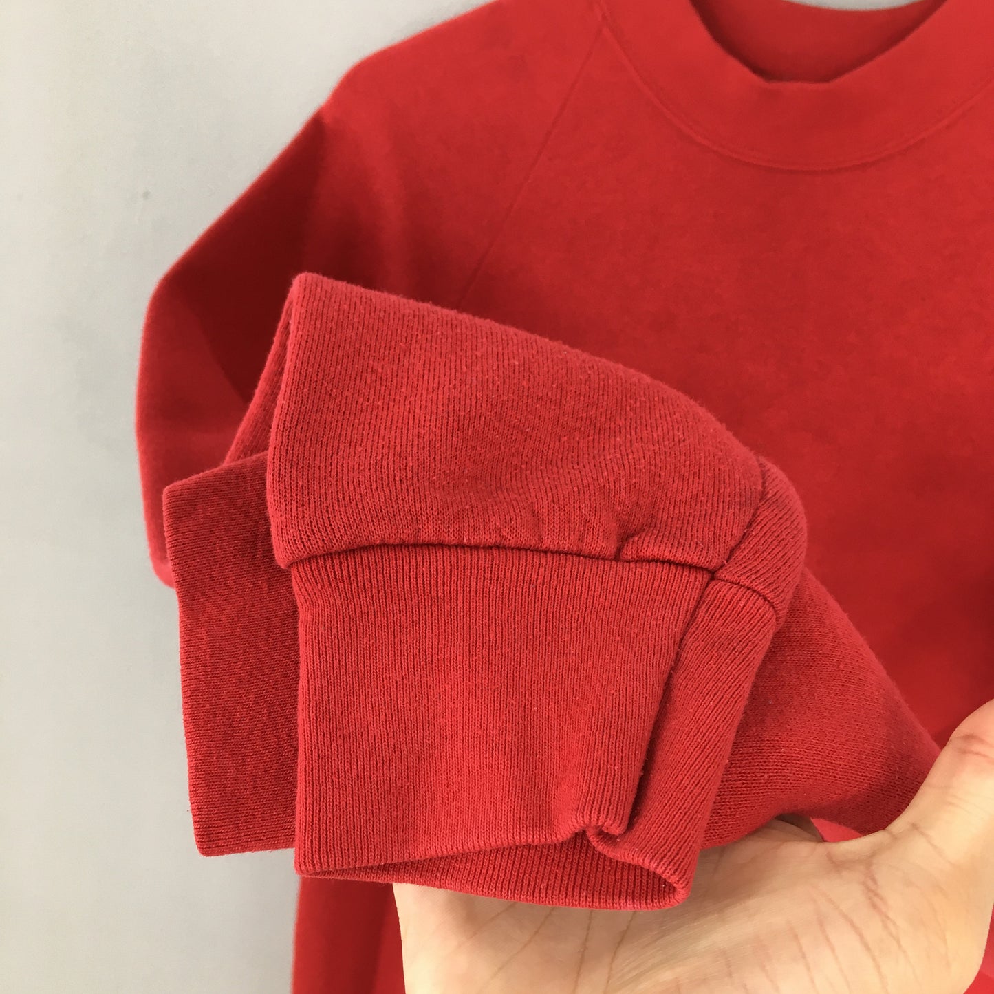 Fruit Of The Loom Chili Red Plain Sweatshirt Medium