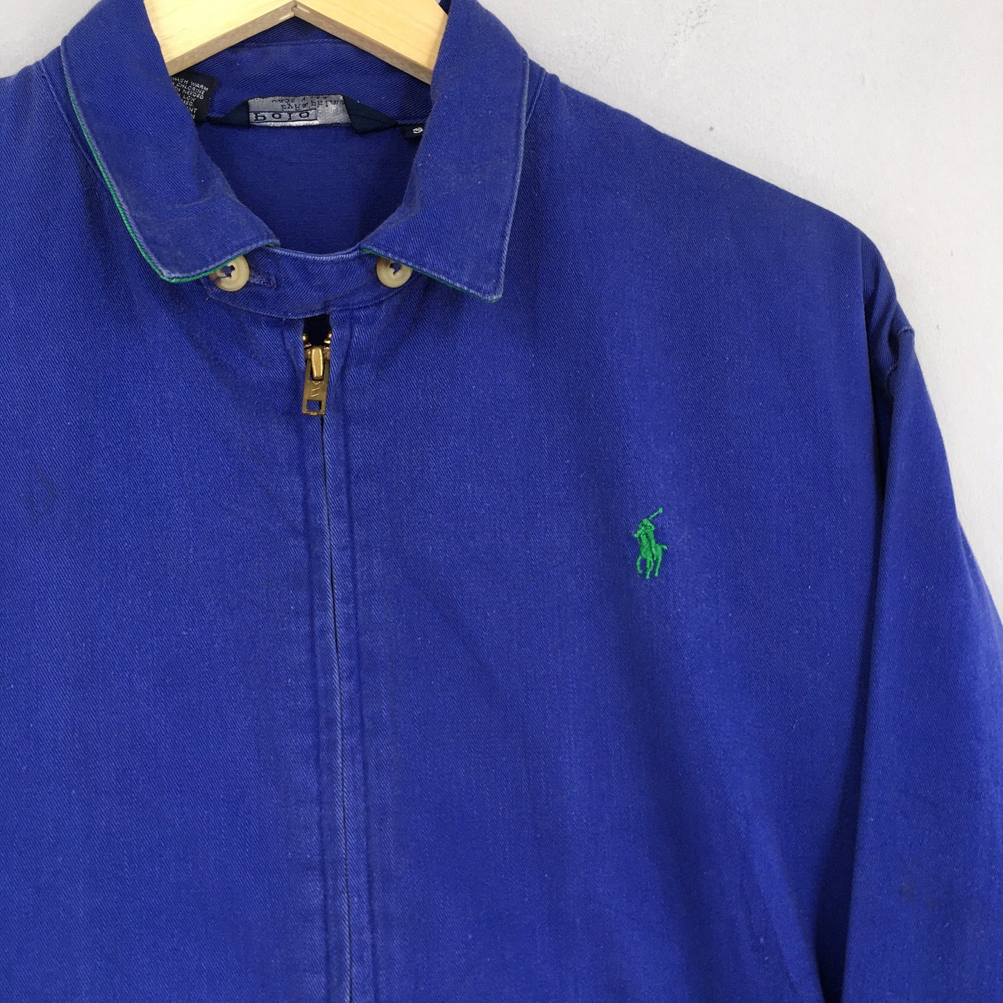 Ralph Lauren Polo Bear Blue Harrington Jacket Small