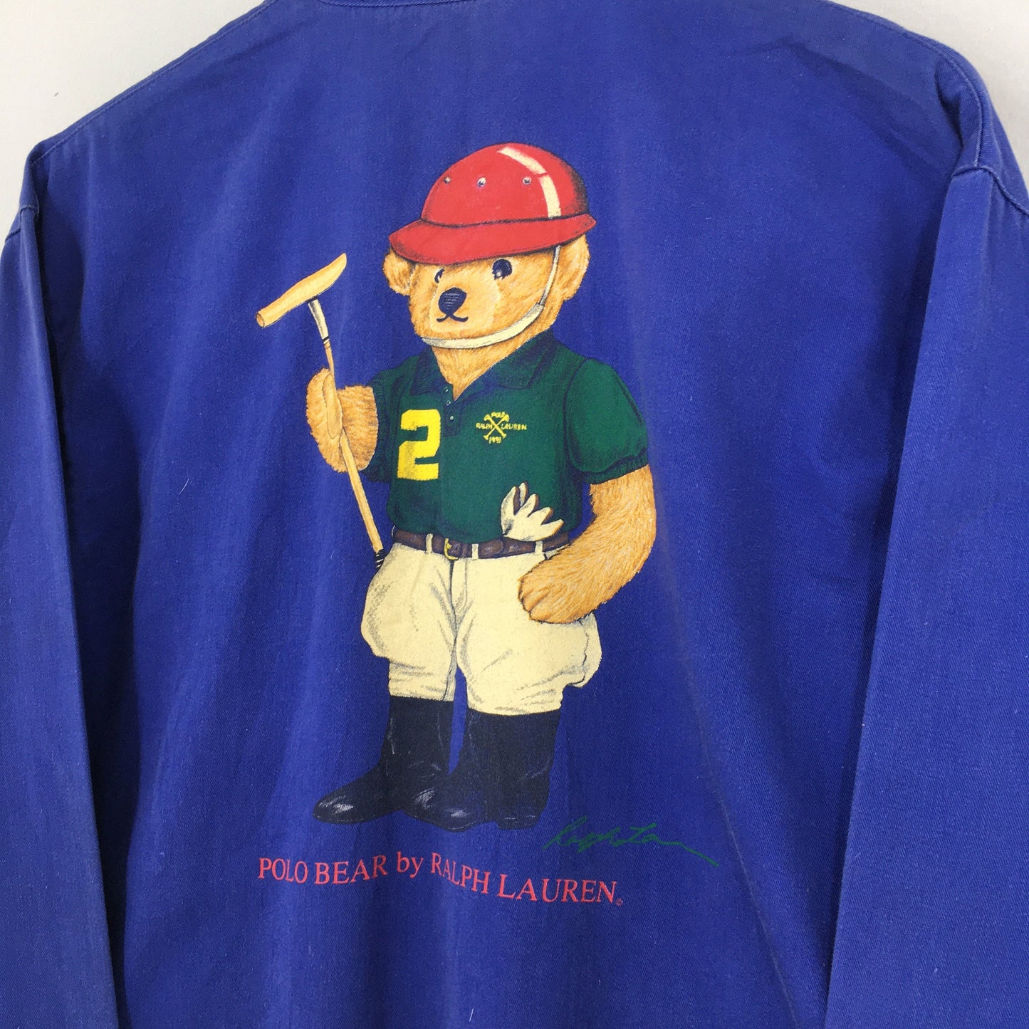 Ralph Lauren Polo Bear Blue Harrington Jacket Small