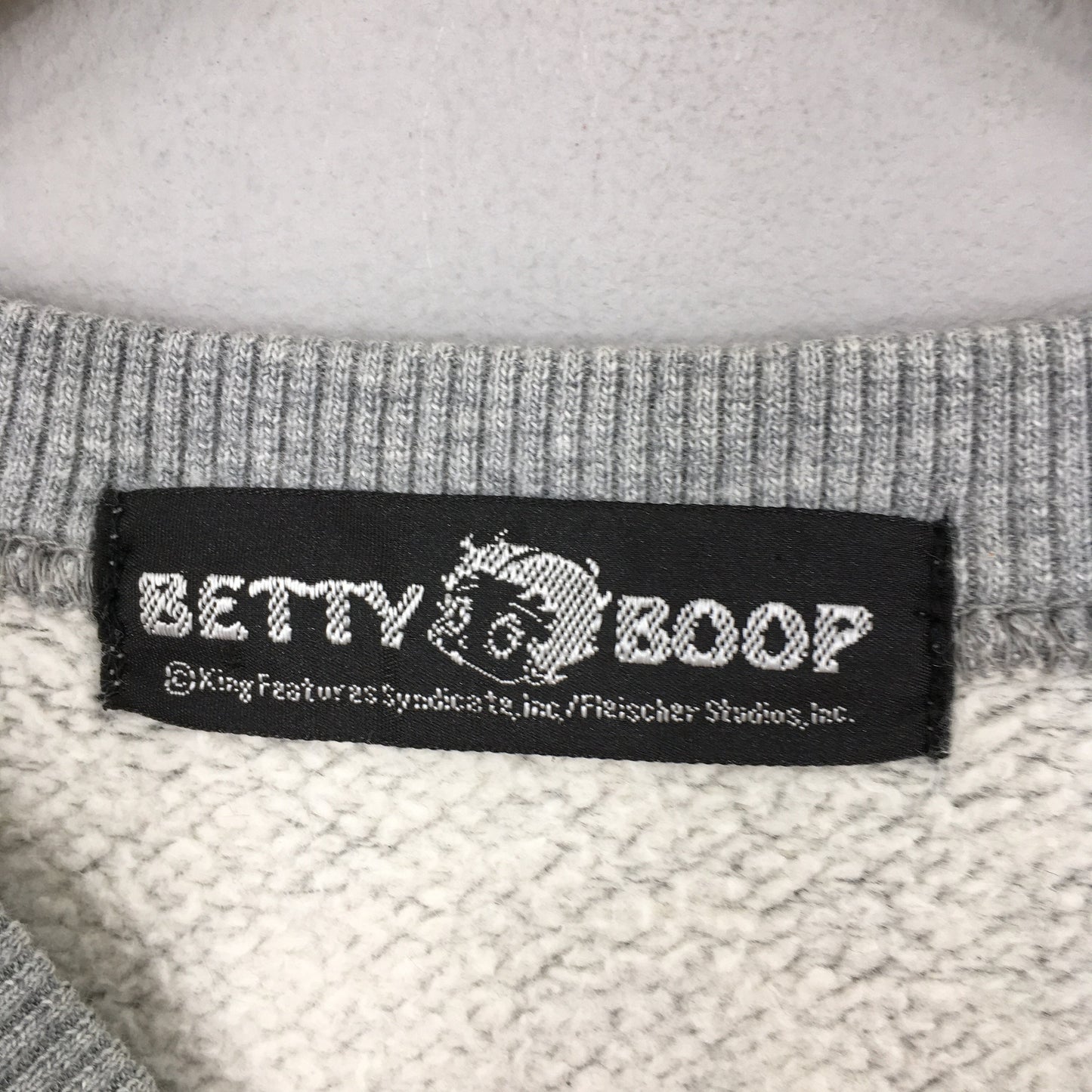 Betty Boop Cartoon Gray Sweatshirt Medium