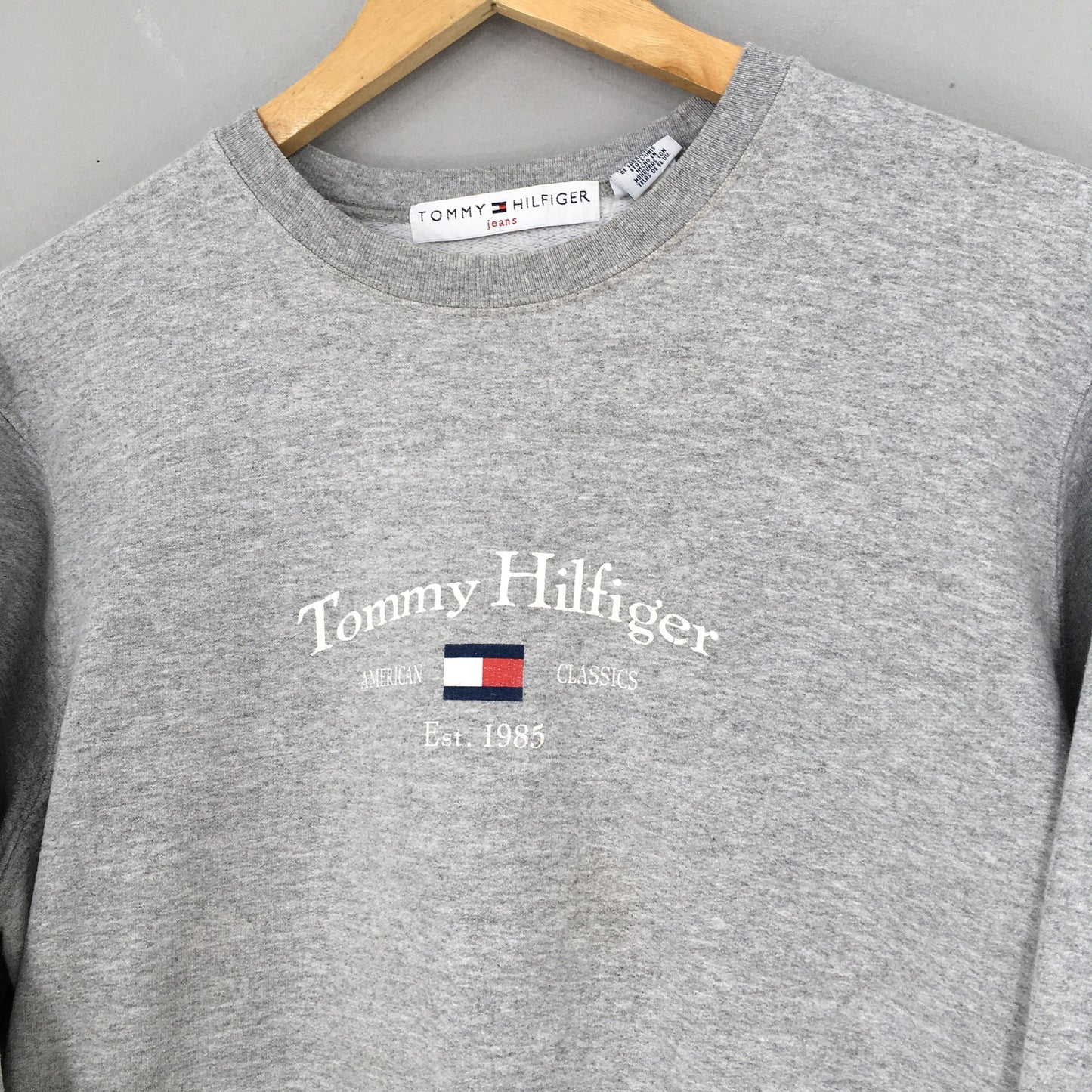 Tommy Hilfiger Gray Sweatshirt Medium