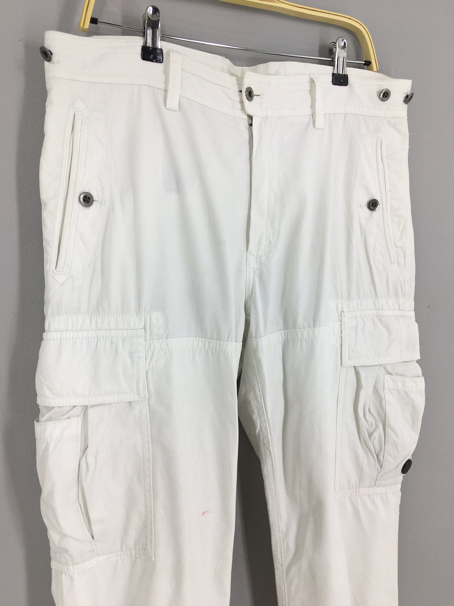 Polo Ralph Lauren Cargo White Pants Size 36x32.5