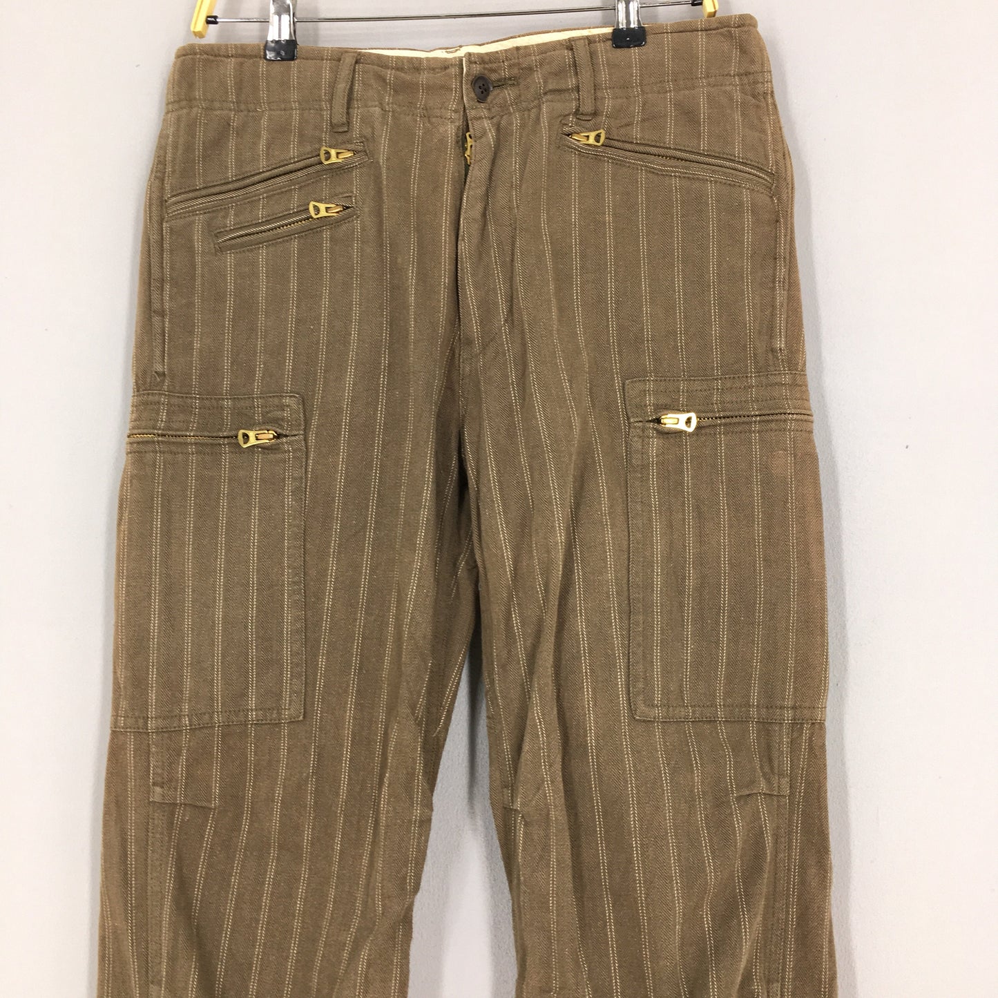 Chevignon Cargo Pants Techwear Stripes Size 32x31