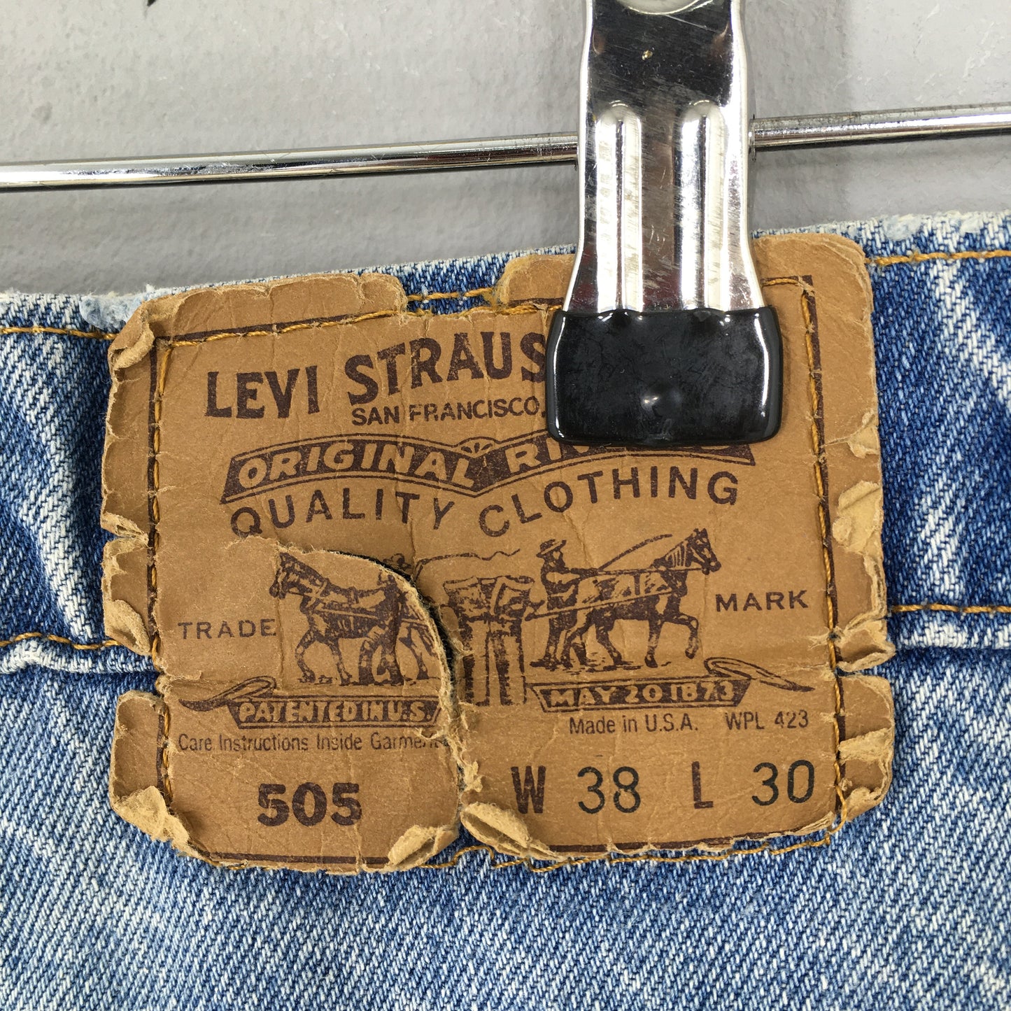 Levis 505 Regular Fit Jeans Size 38x30