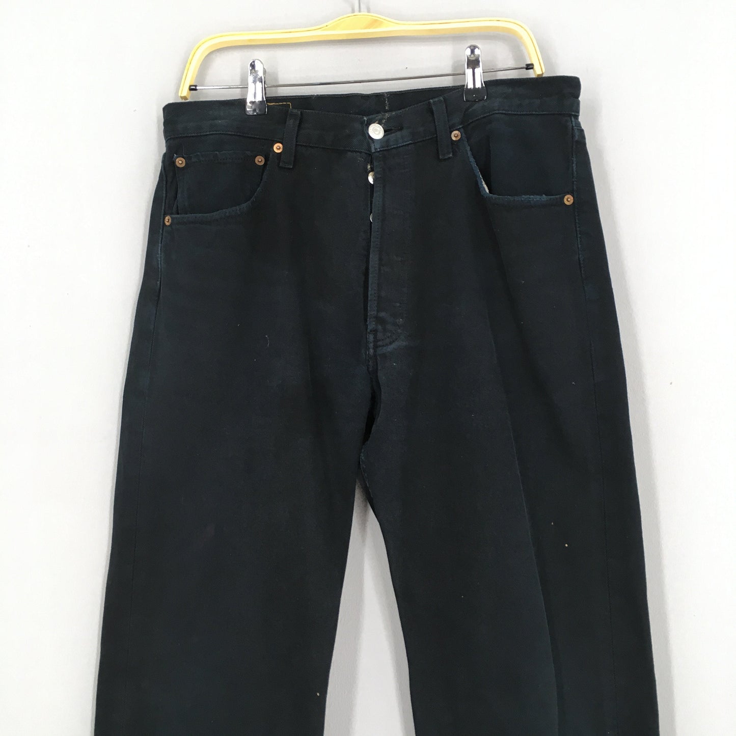 Levi's 501 Levi's Super Black Dirty Jeans Size 34x32