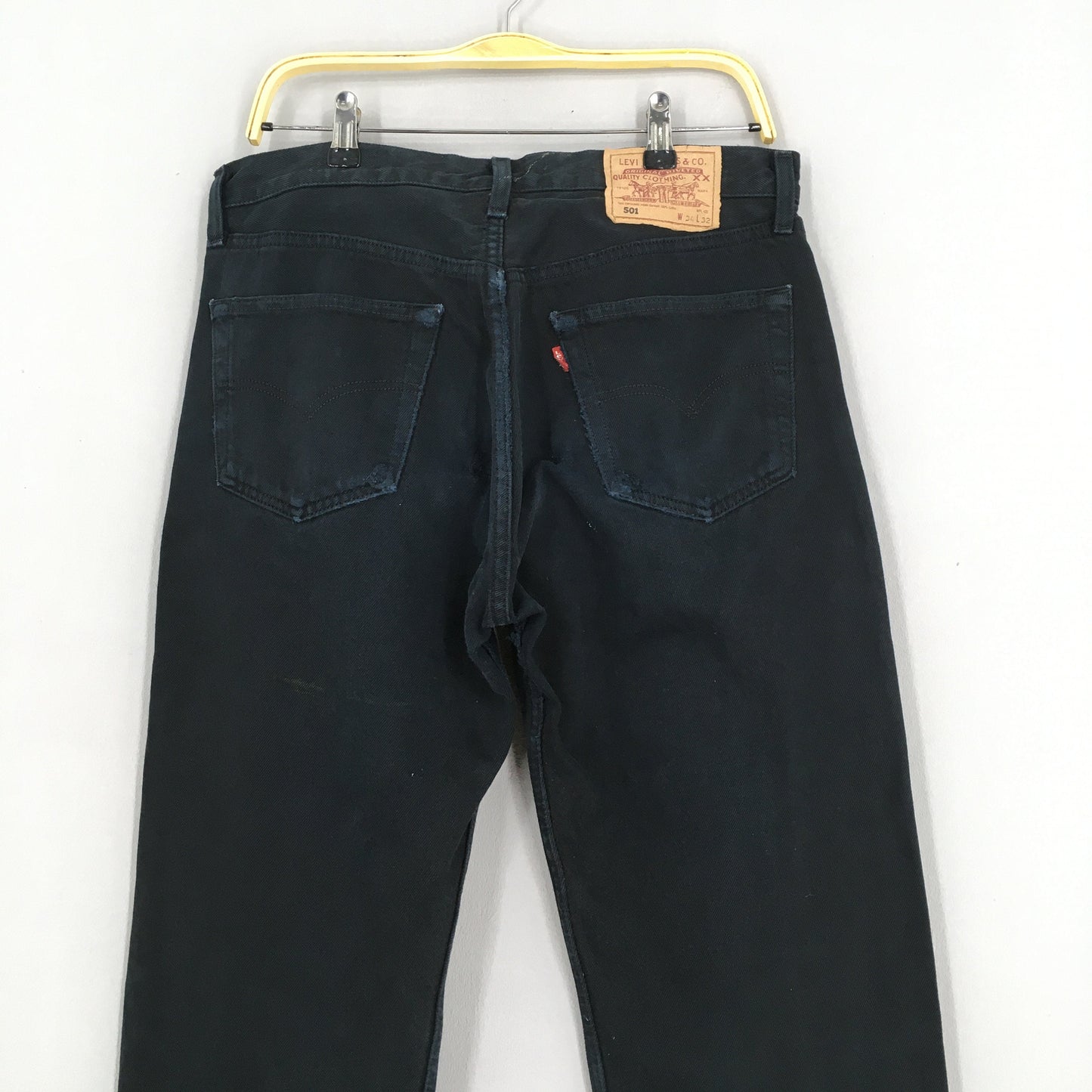 Levi's 501 Levi's Super Black Dirty Jeans Size 34x32