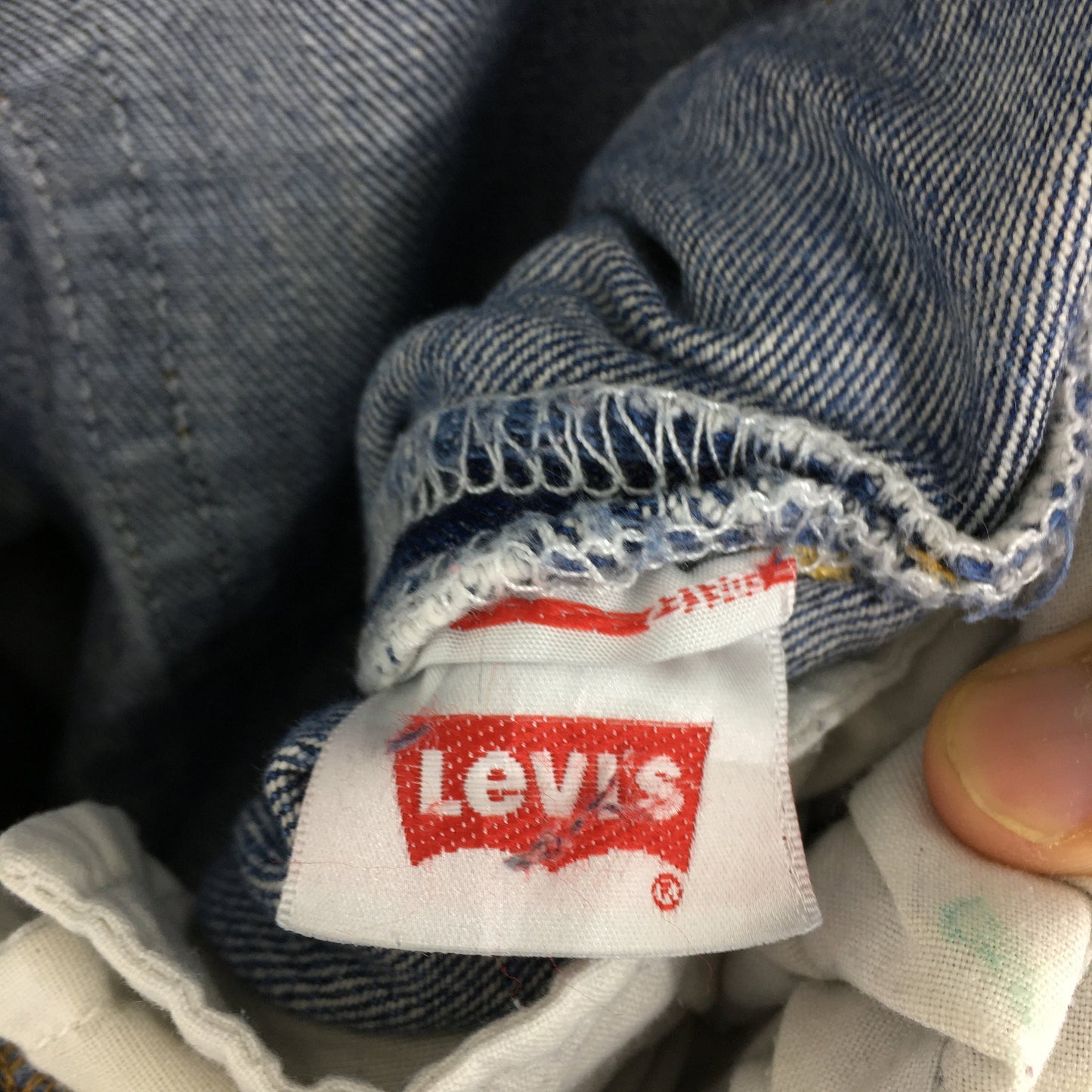 Levis 501 Blue Faded Dirty Jeans Size 31x31