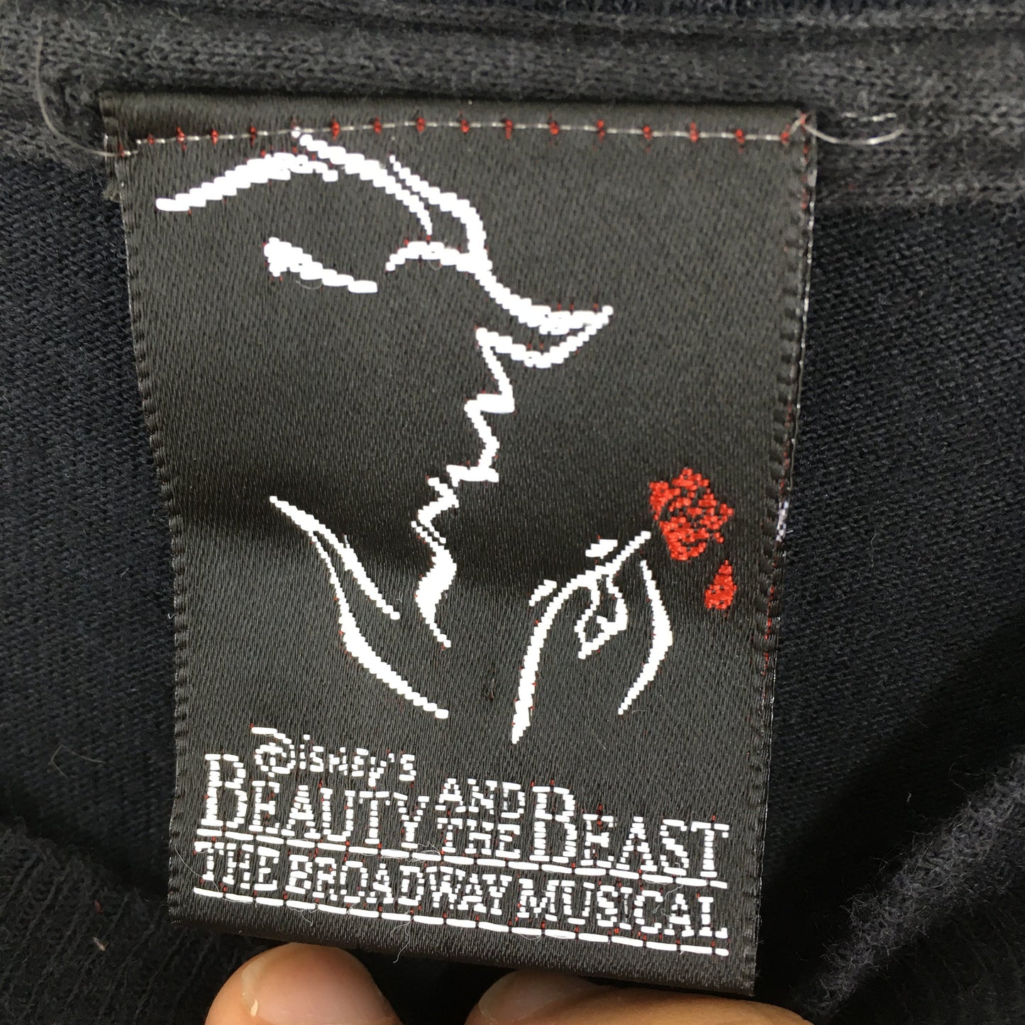 Beauty And The Beast Disney Tshirt Black Medium