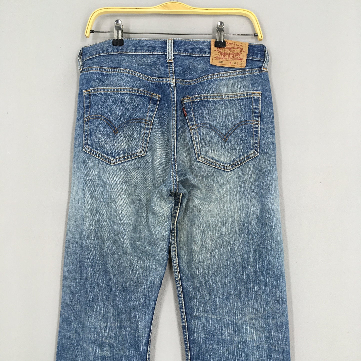 Levi's 501 Blue Stone Washed Jeans Size 30x31.5