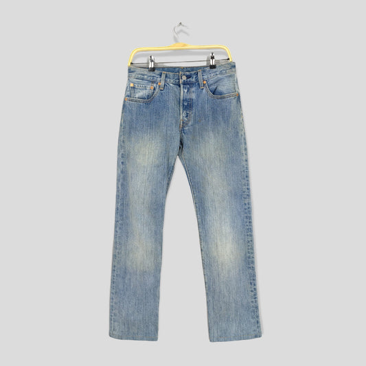 Levis 501 Faded Blue Jeans Size 28x28