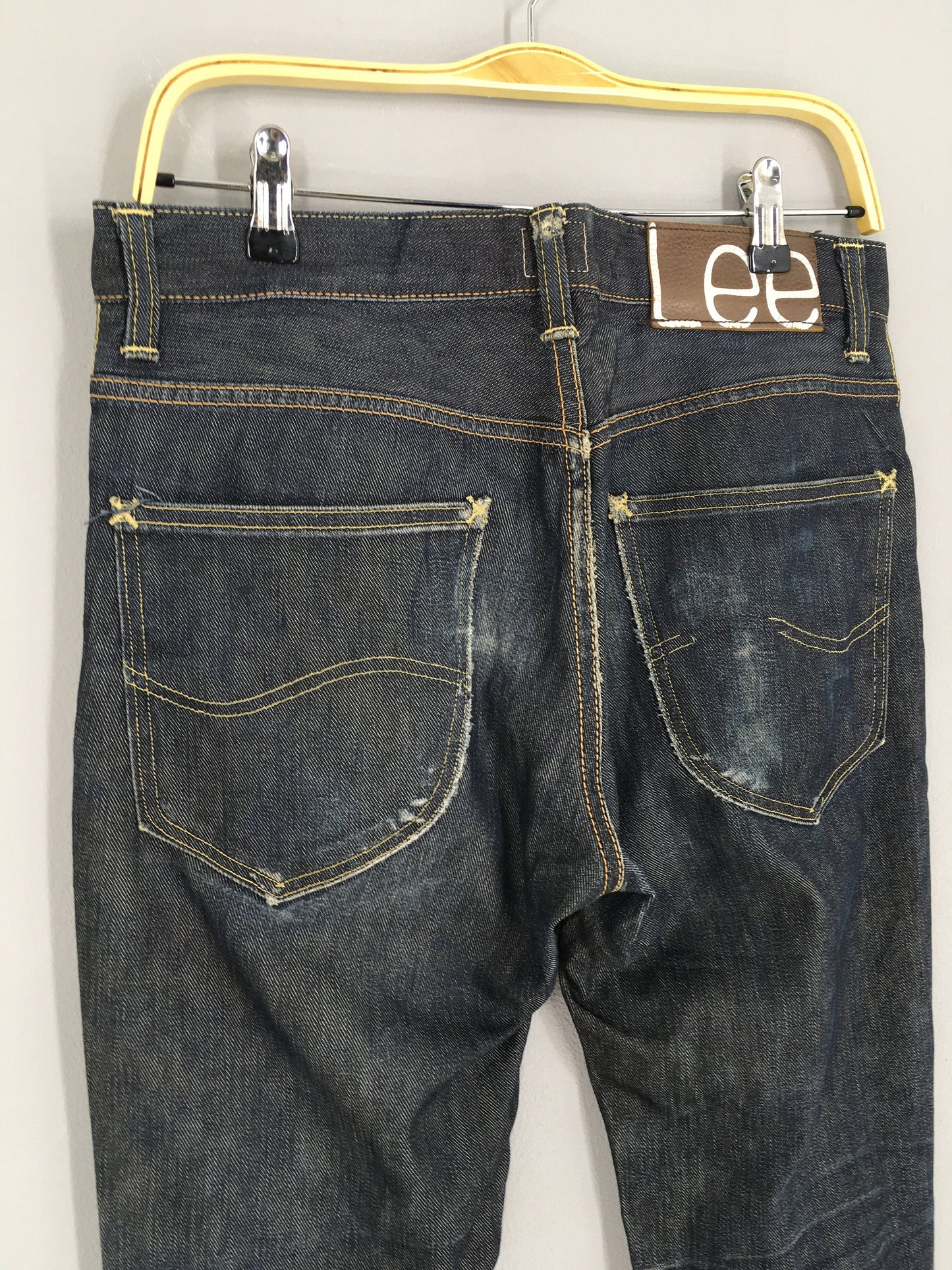 Lee 101 Black Jeans Slim Fit Size 32x31