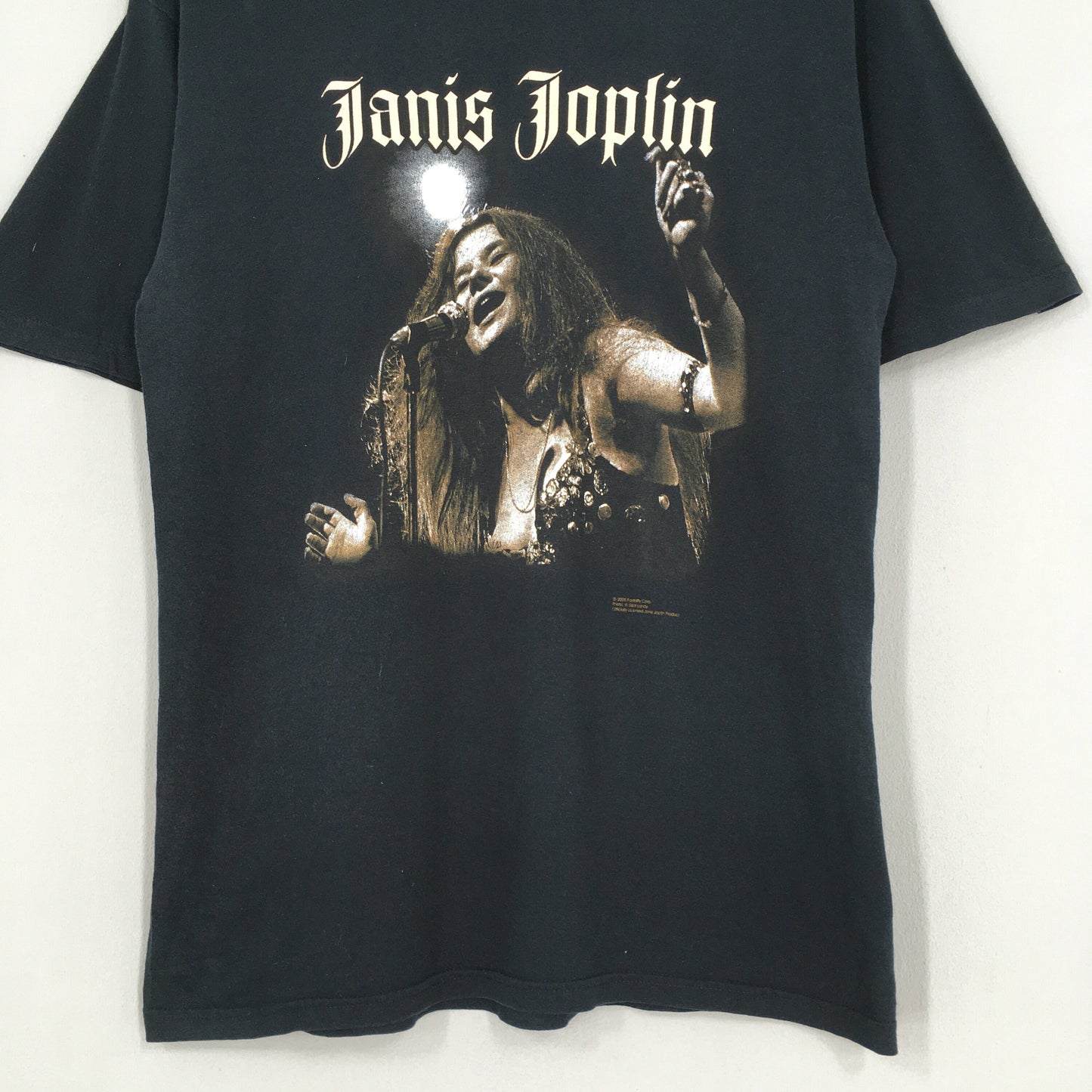 Janis Japlin Rock Singer Black Tshirt Medium