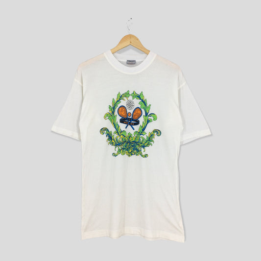 Versace Sport Tennis White Tshirt Small