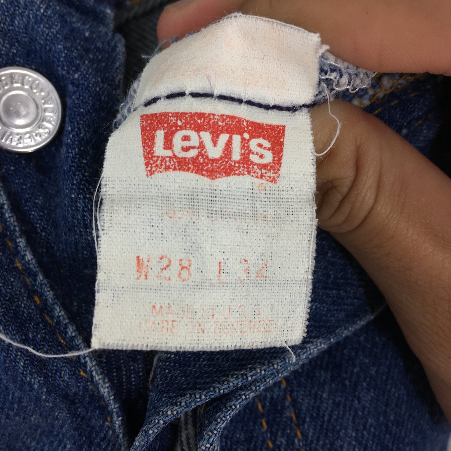 Levi's 501 Faded Blue Jeans Size 31x27.5