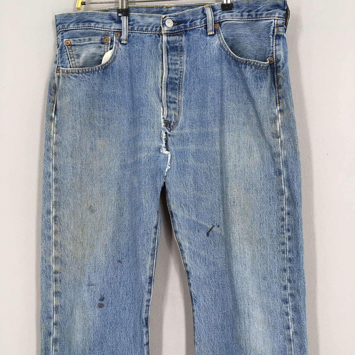 Levi's 501 Ripped Distressed Jeans Size 34x29