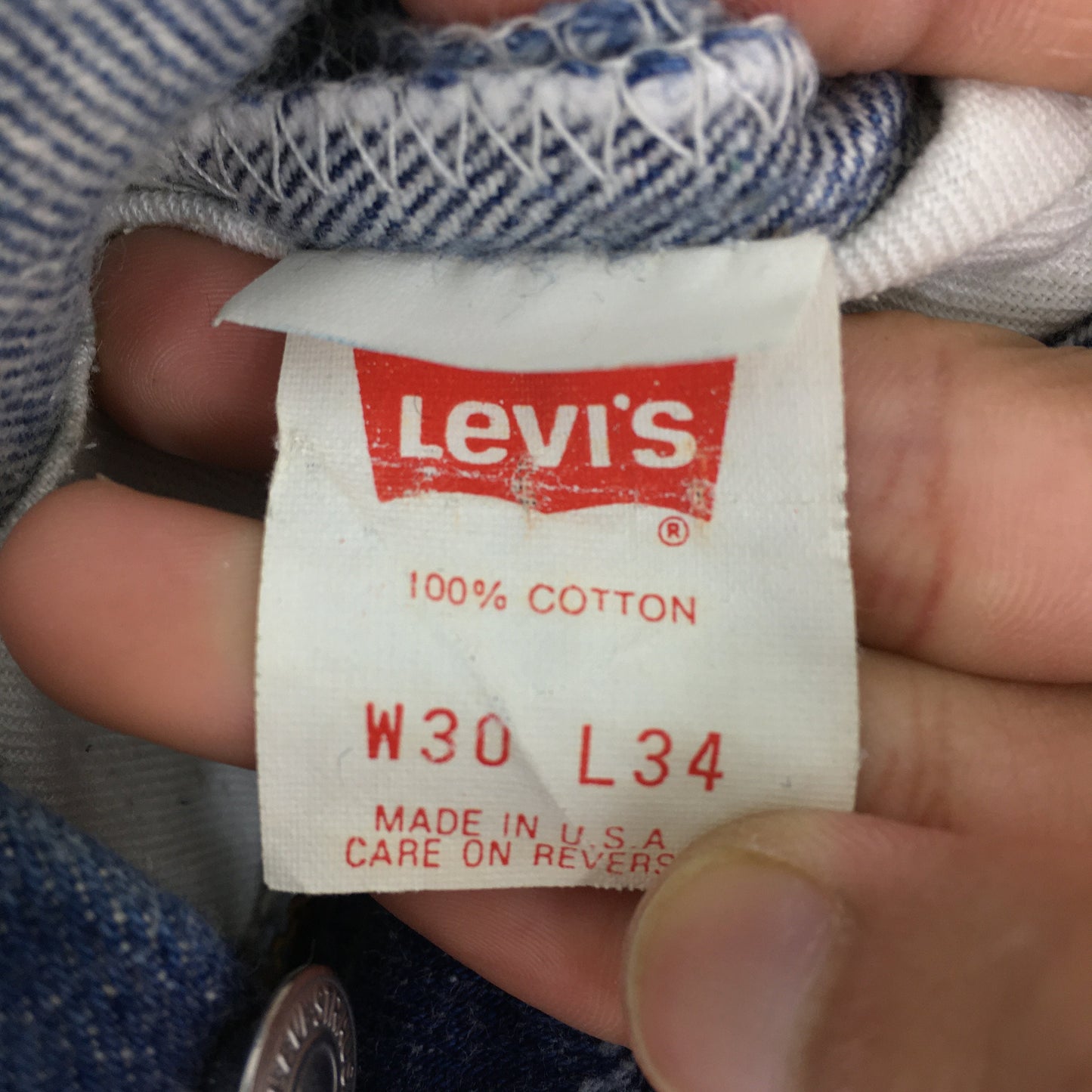 Levi's 501XX Faded Dirty Jeans Size 29x32.5