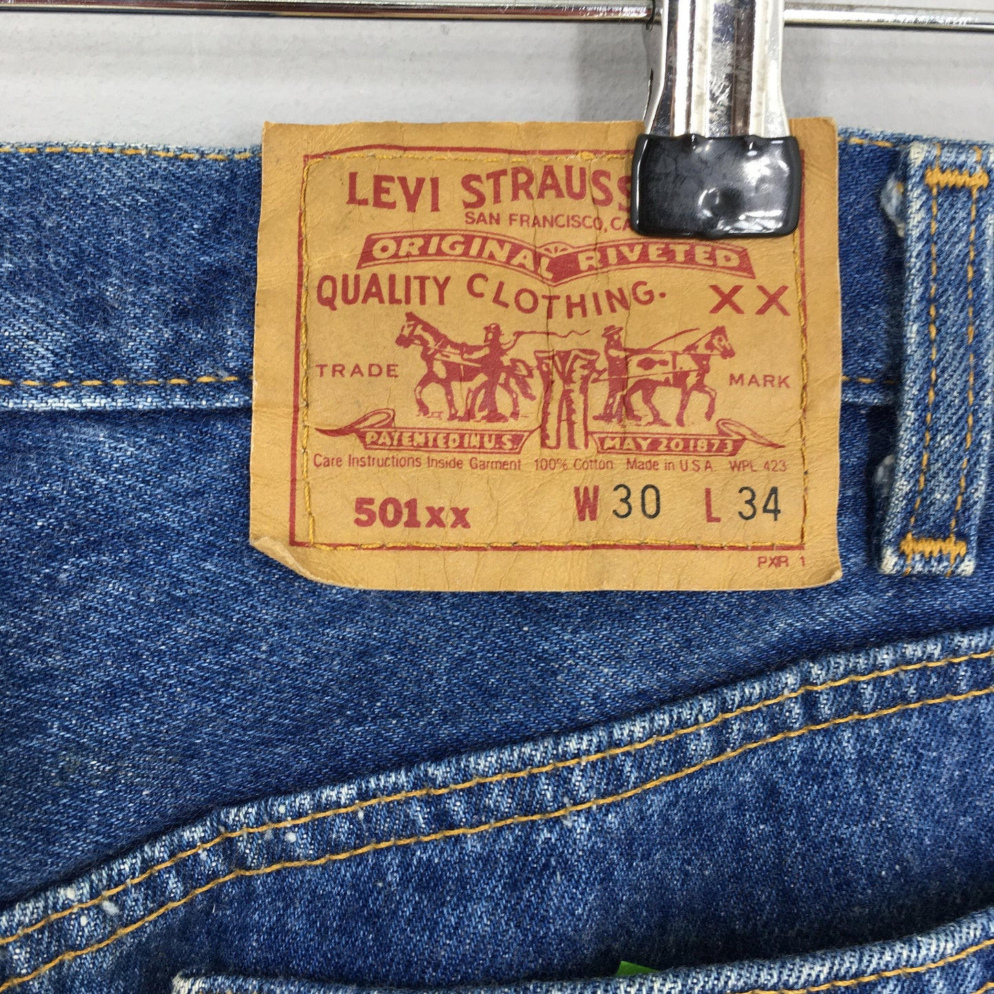 Levi's 501XX Faded Dirty Jeans Size 29x32.5