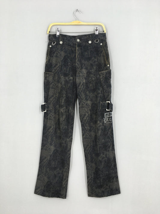 Slash Number Bondage Punk Pants Size 30x30