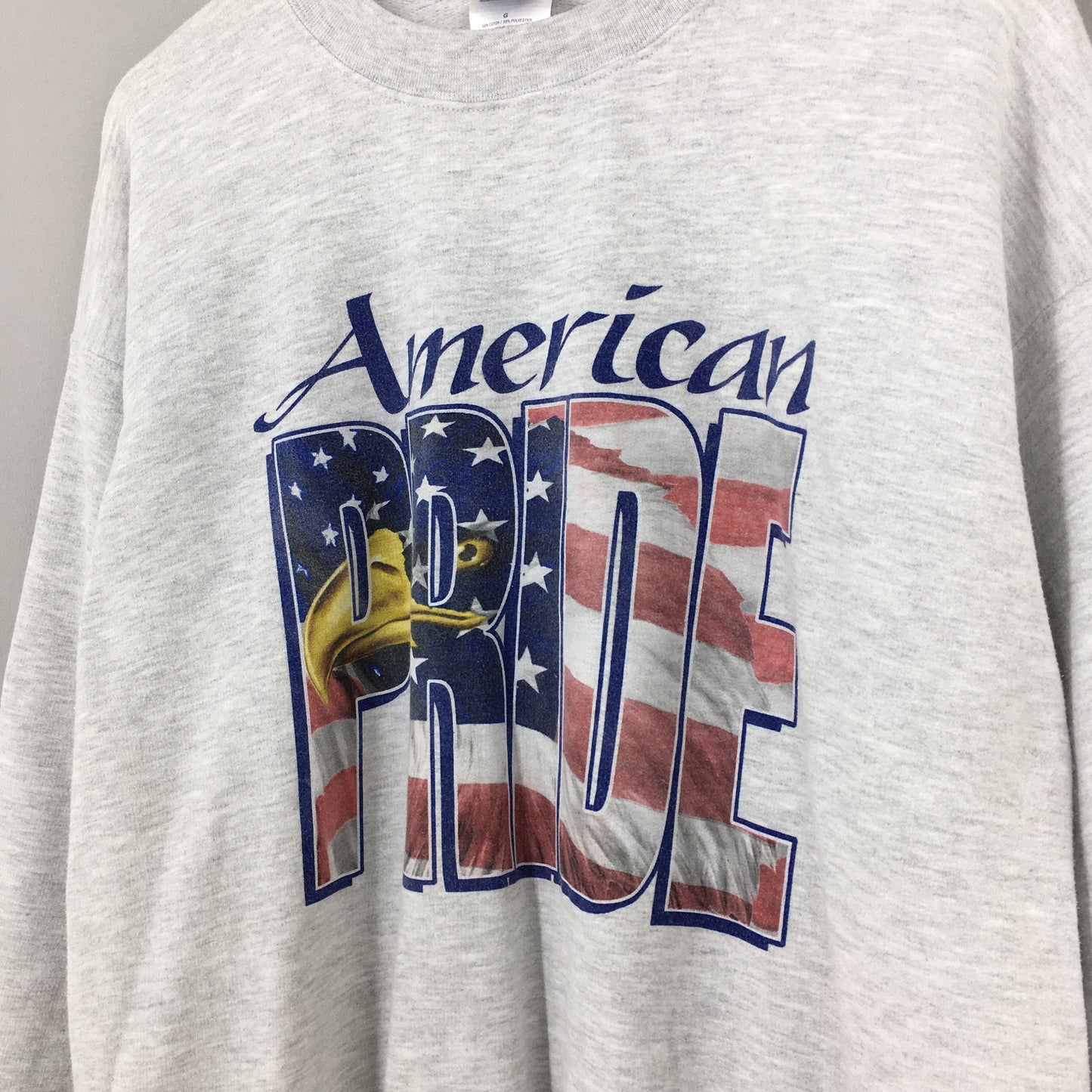 American Pride Gray Sweater Large