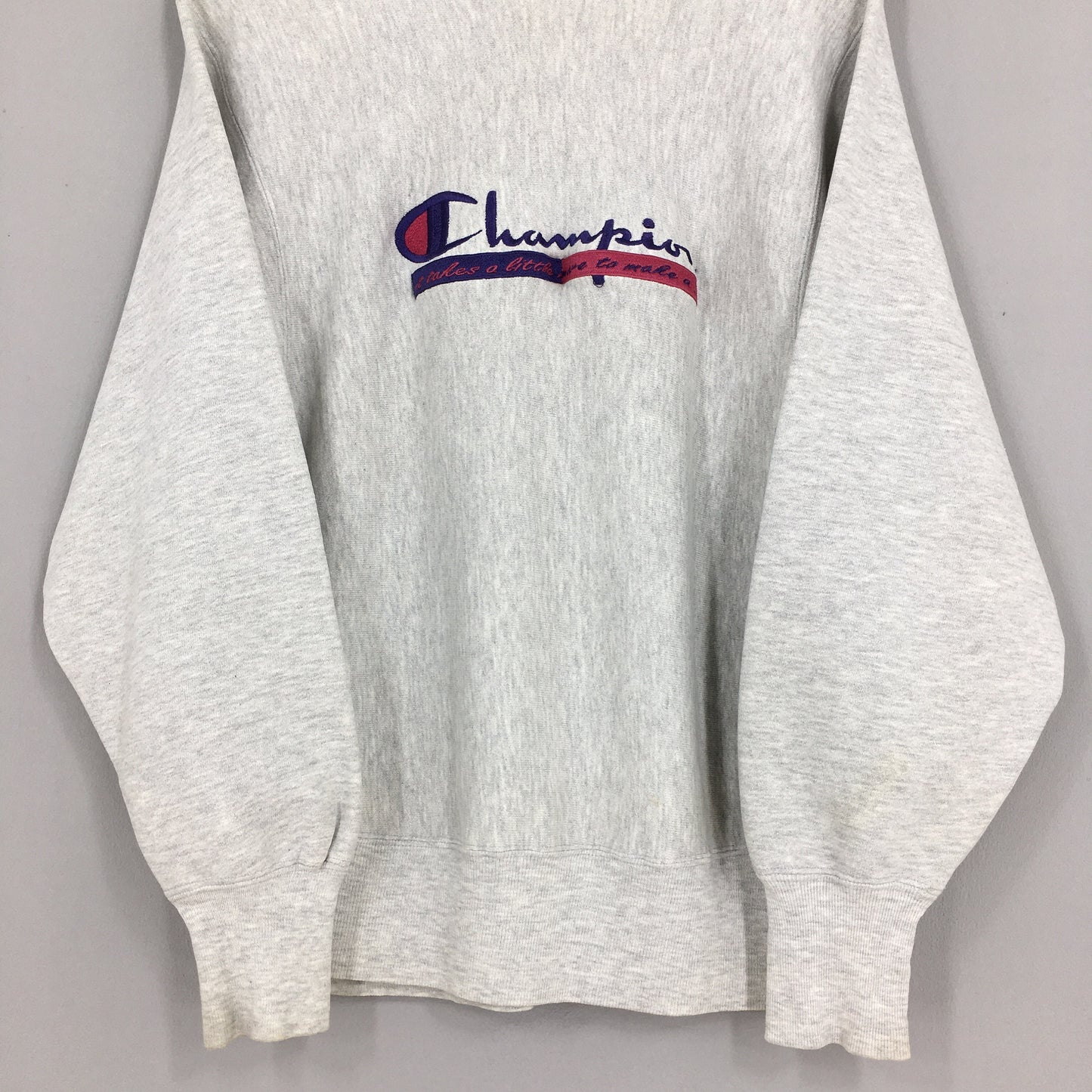 Champion Reverse Weave Script Logo Sweatshirt Medium