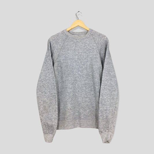 Lee Jeans Gray Plain Sweatshirt Medium