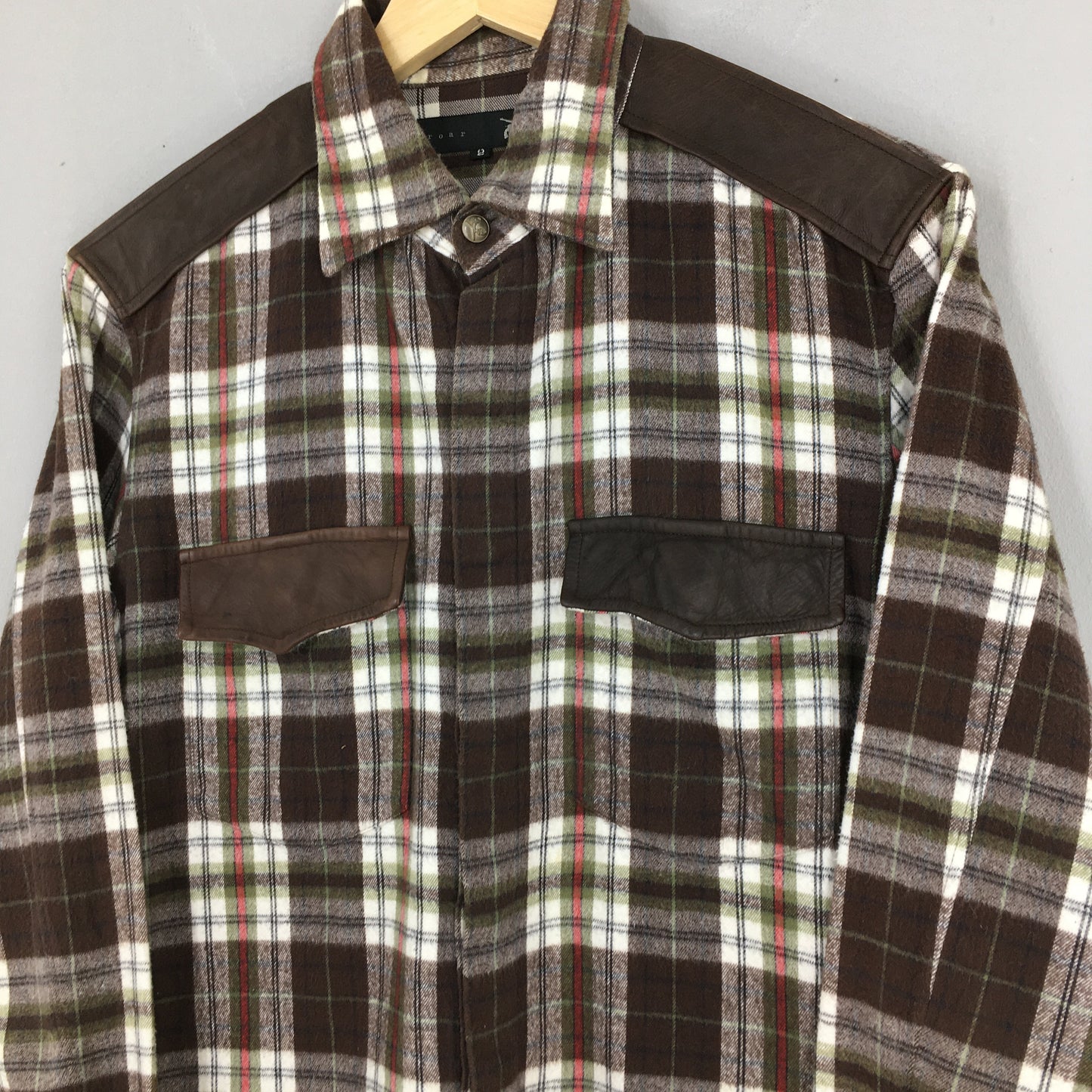 Roarguns Japan Plaid Shadow Checkered Flannel Medium