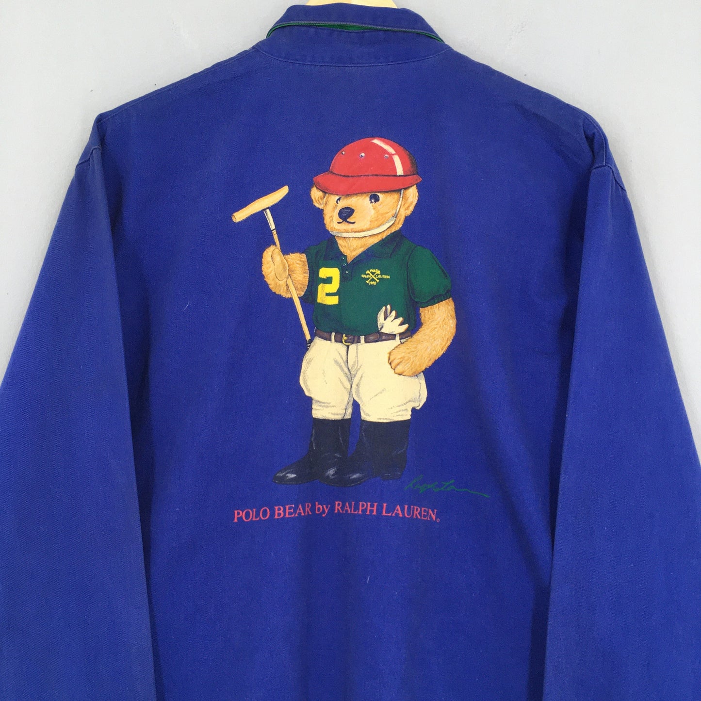 Ralph Lauren Polo Bear Blue Harrington Jacket Small