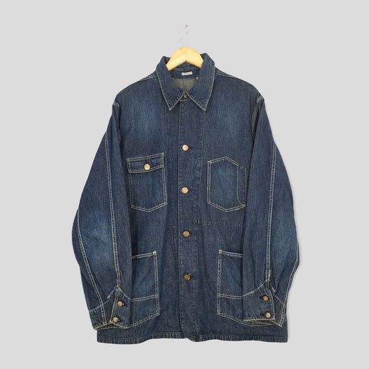 Sugar Cane Workers Denim Japan Jacket Large