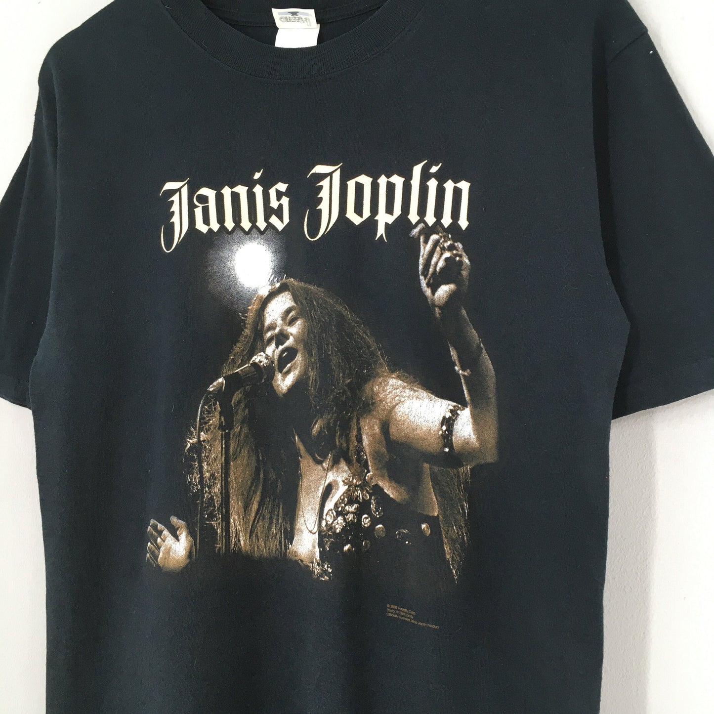 Janis Japlin Rock Singer Black Tshirt Medium