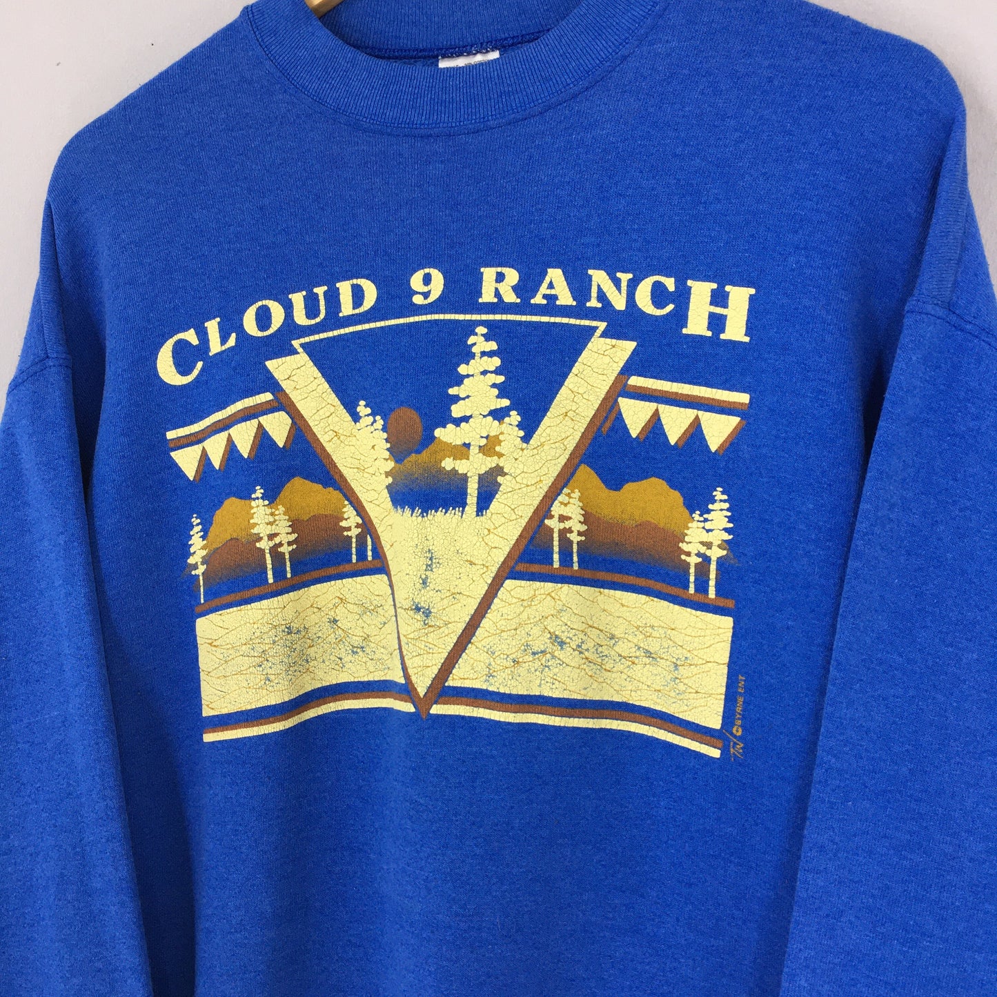 Cloud 9 Ranch Blue Sweater Large