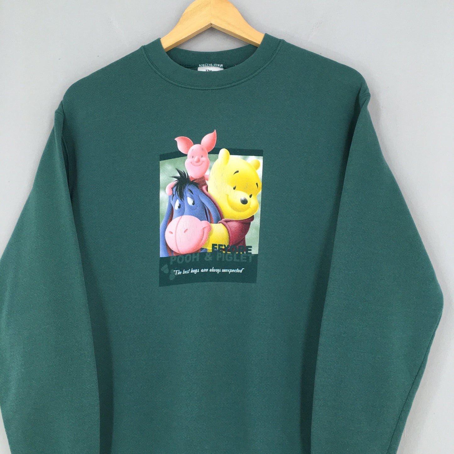 Winnie The Pooh Disney Green Sweatshirt Small