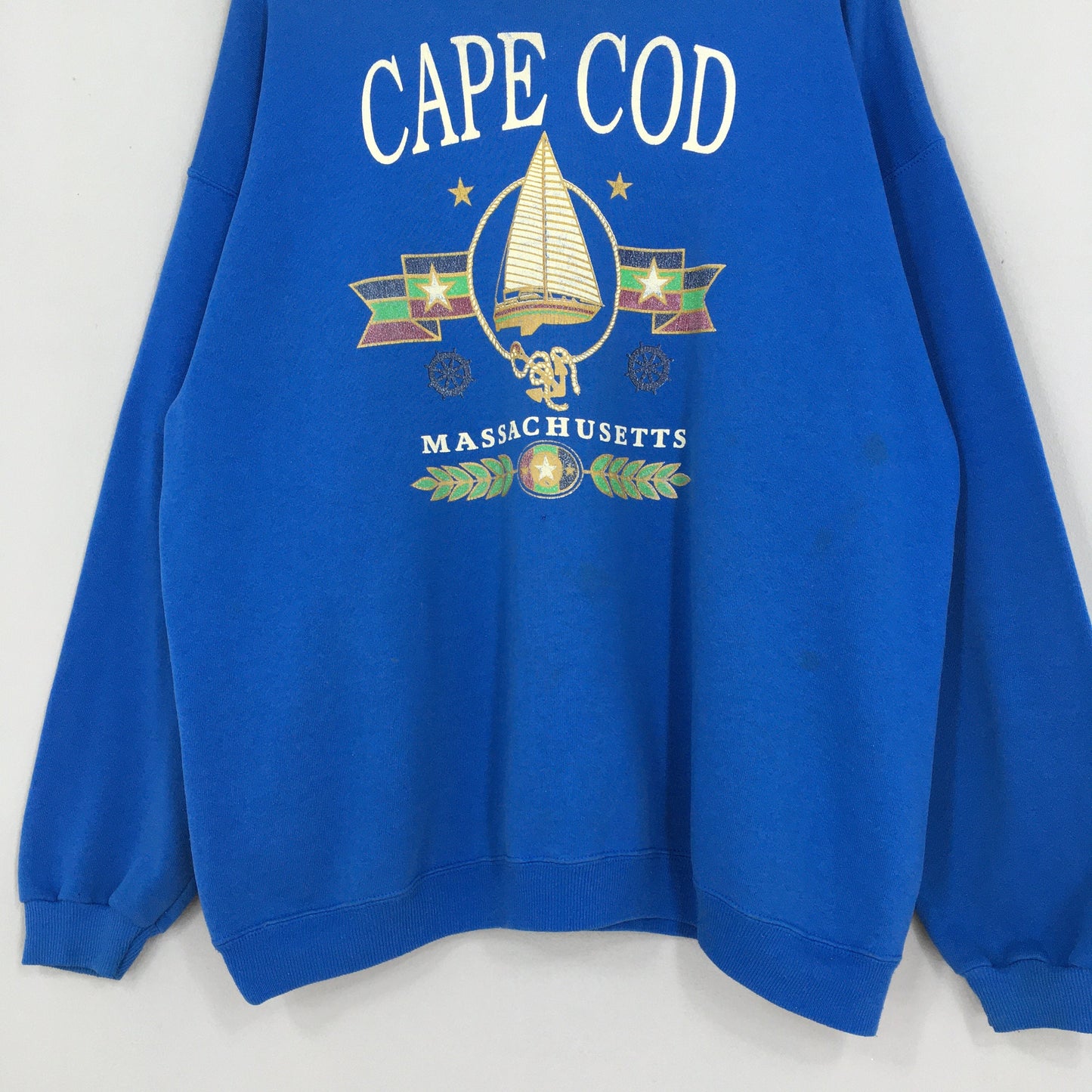 Cape Cod Massachusetts Blue Sweatshirt XLarge