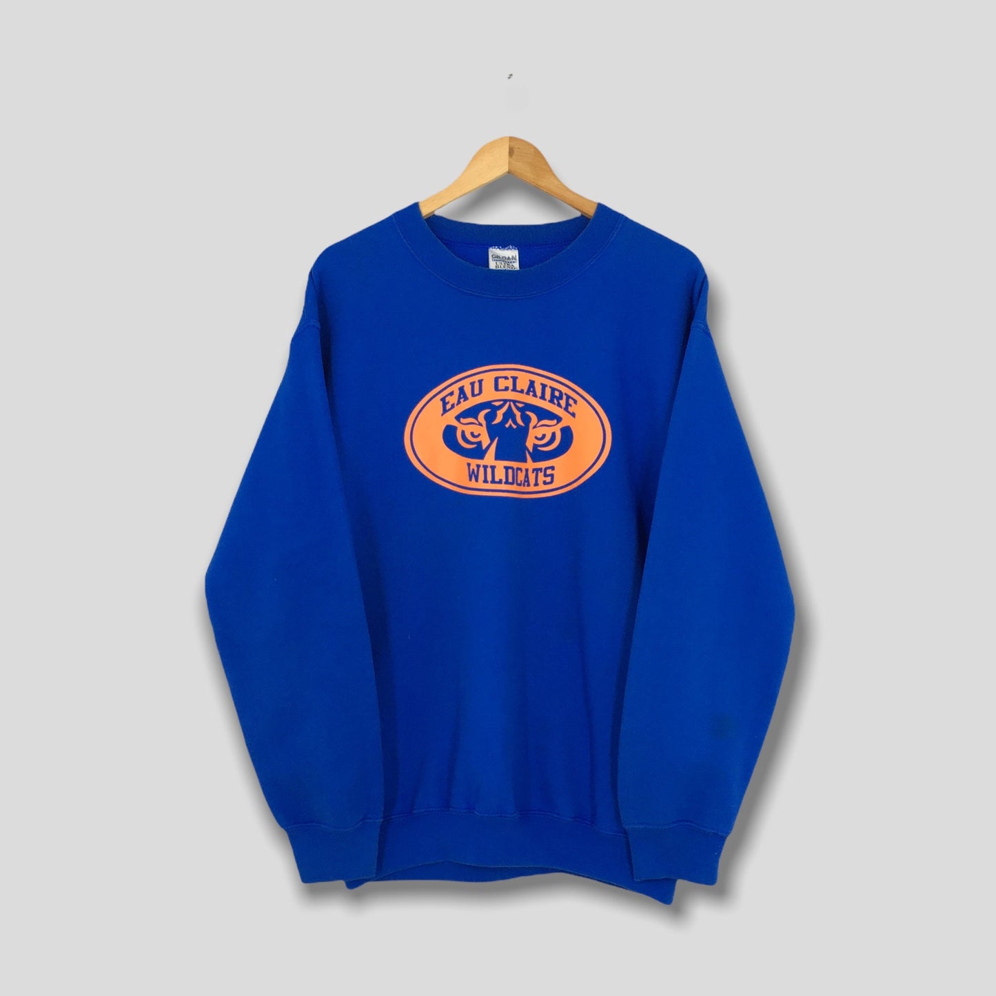 Eau Claire Wildcats Baseball Blue Sweater Medium