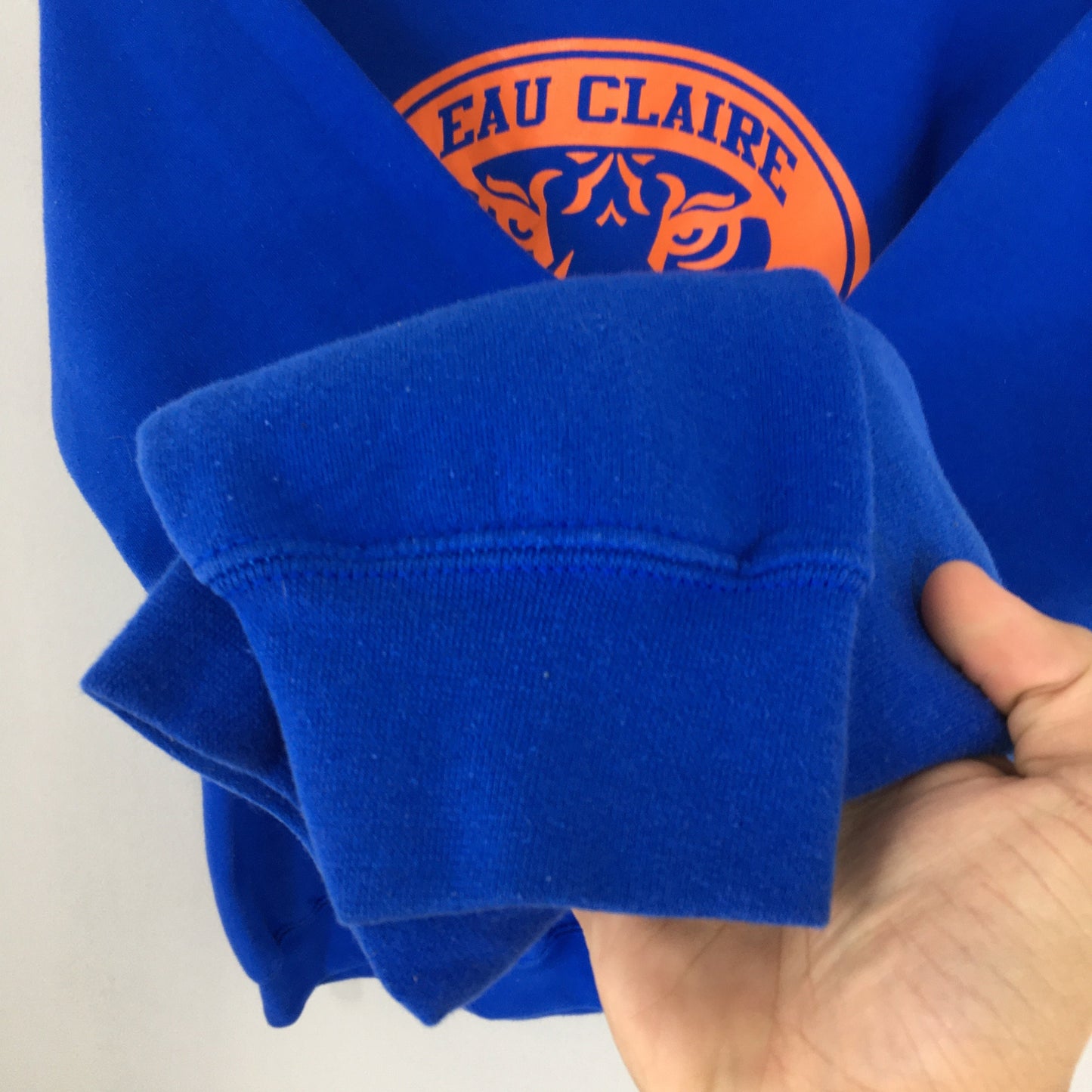 Eau Claire Wildcats Baseball Blue Sweater Medium