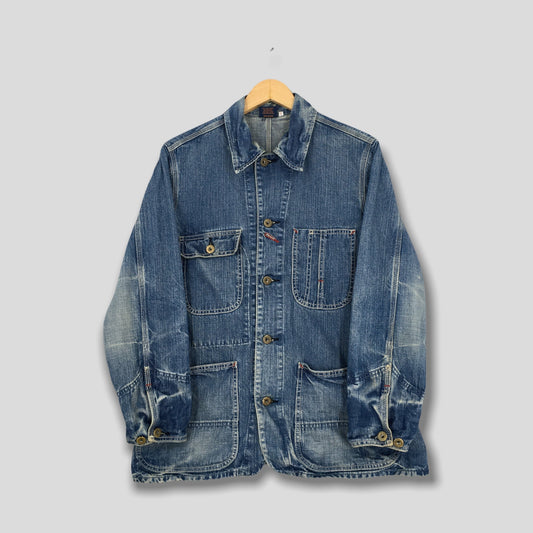 Omnigod Japan Blue Denim Workers Jacket Small